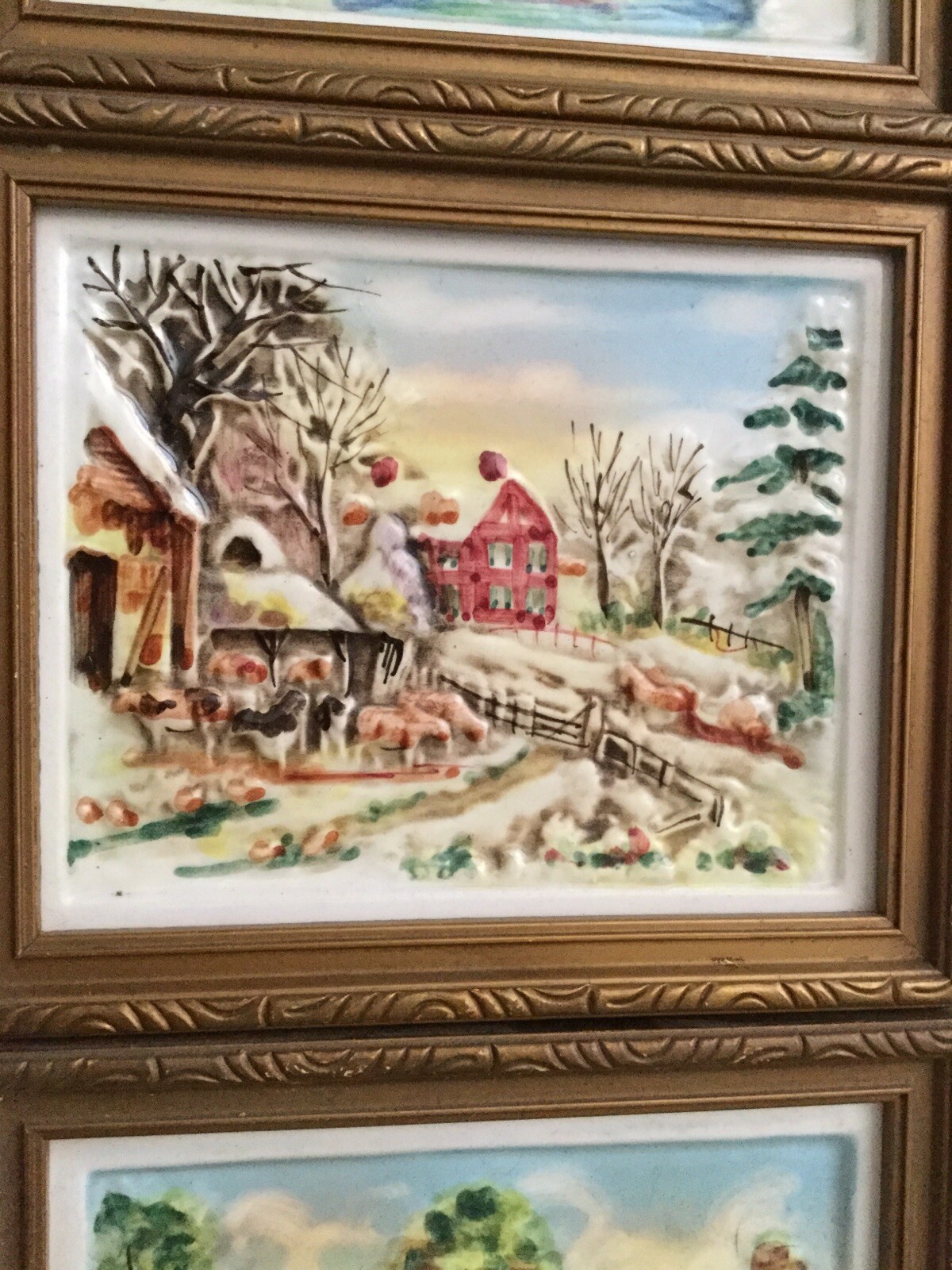 Ceramic Pictures Set Of 3