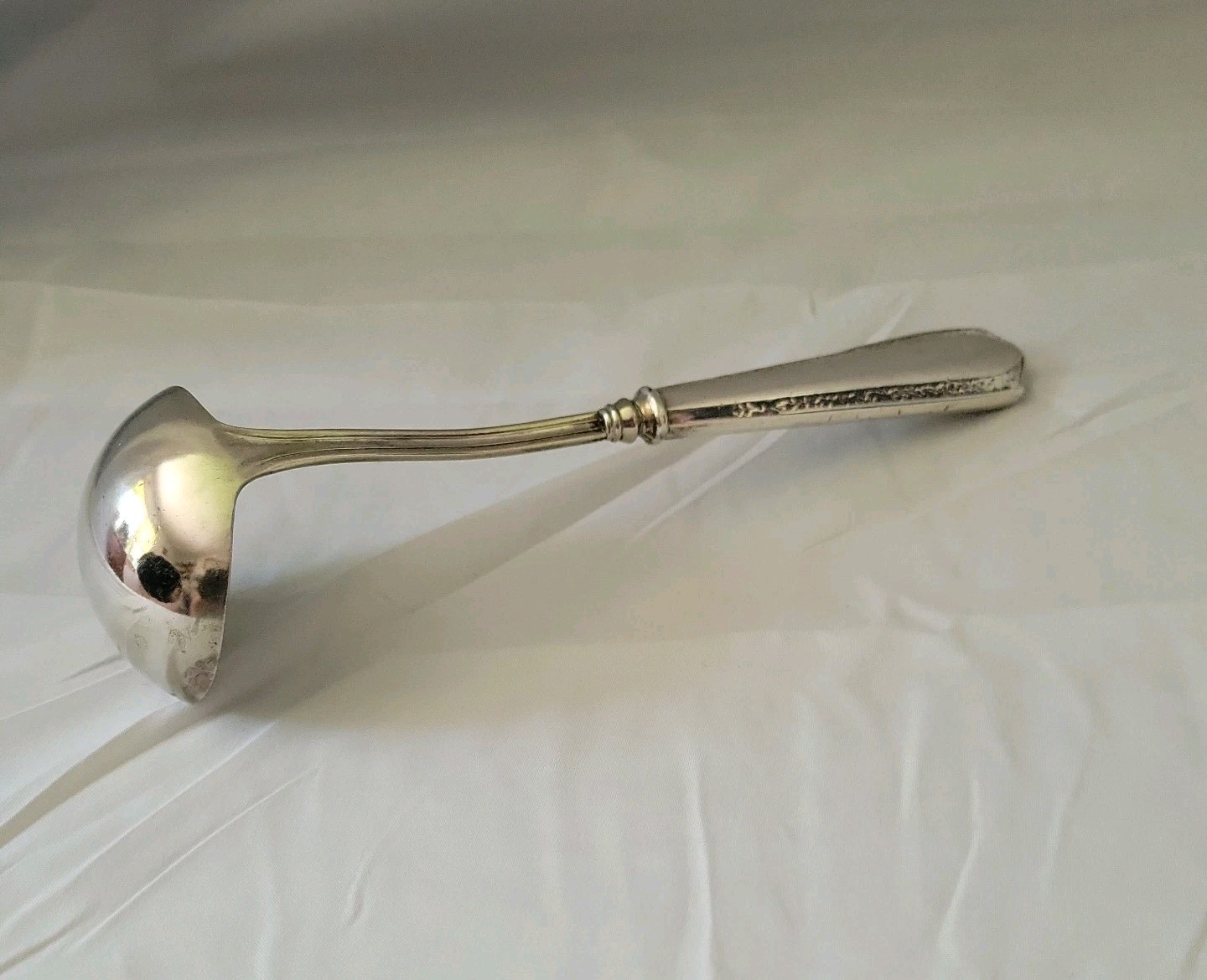 Antique GH French Co. Ladle with Sterling Silver Handle Silverware