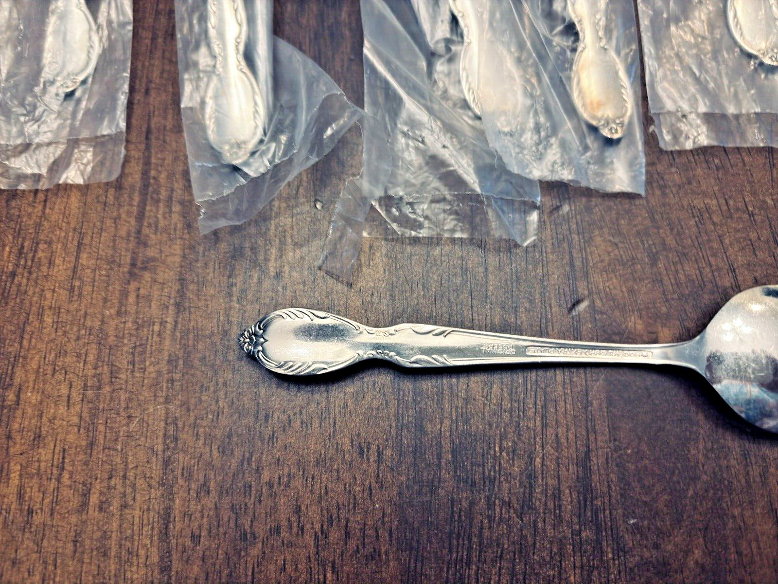 7 TeaSpoons Rogers Extra Silver Plate Flatware Royal Manor Claridge 1956 Vtg