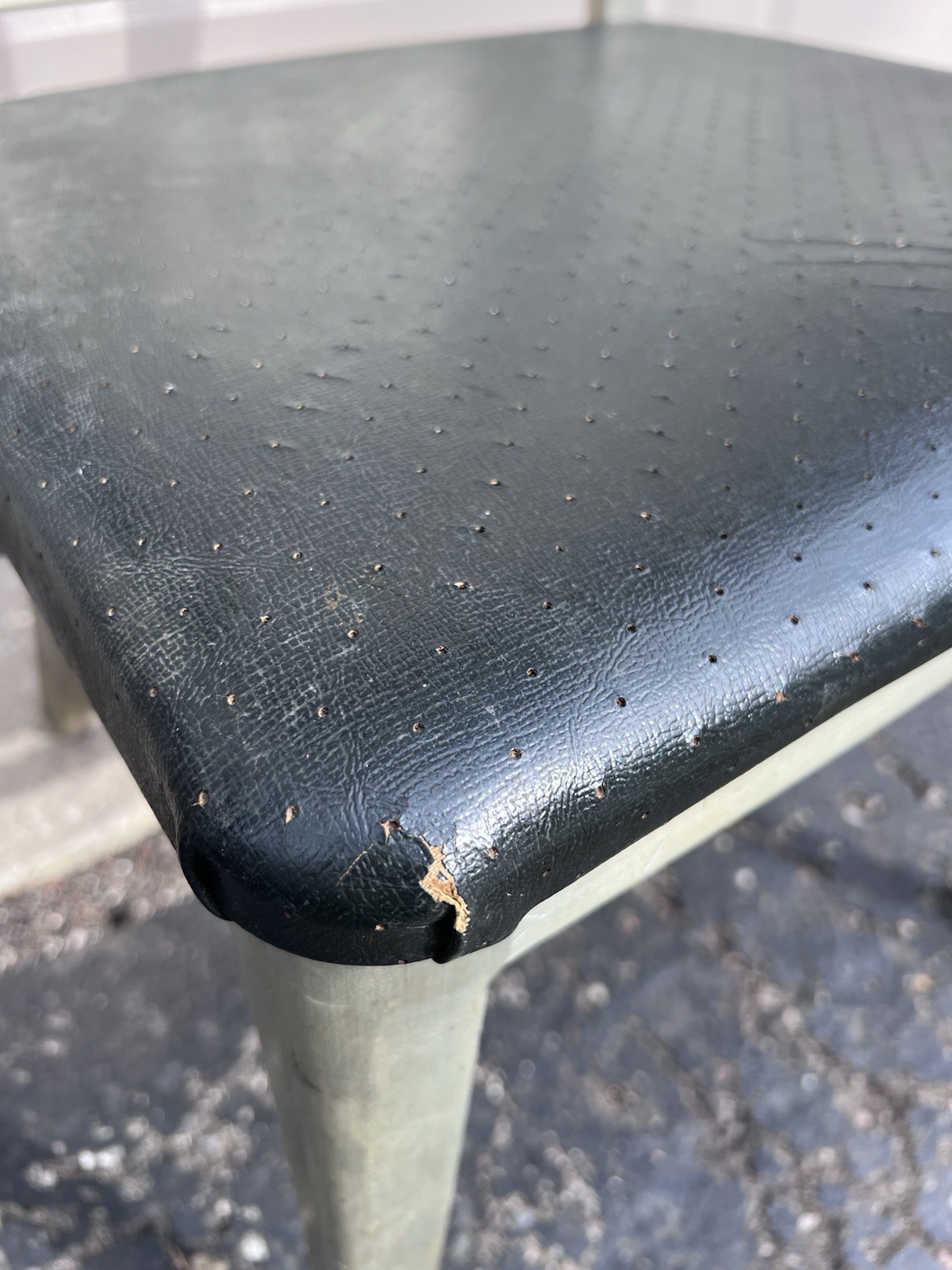 GoodForm Mid Century VINTAGE Industrial ALUMINUM Arm Chair 1970s Art Deco