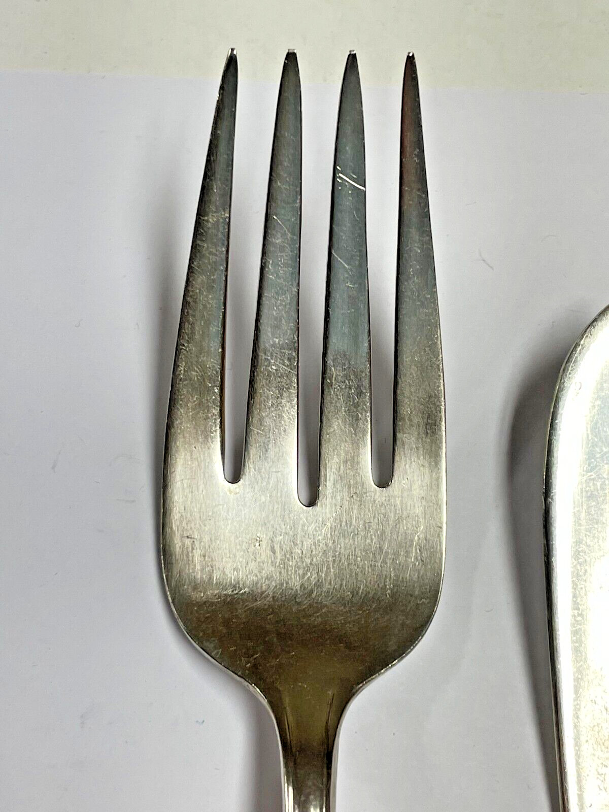 Cunningham Silver Plate Laurel Pattern Serving Fork and Butter Knife