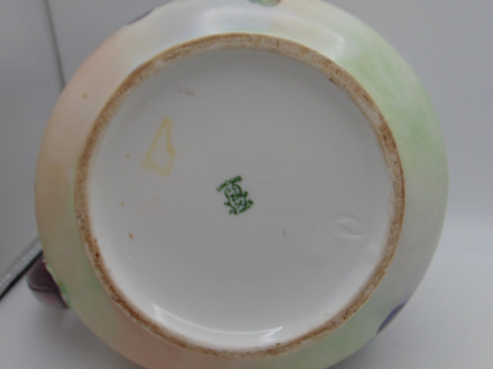 Antique WG Guérin Limoges Hand Painted Grape Cluster Cider Pitcher Cup / Mug Set