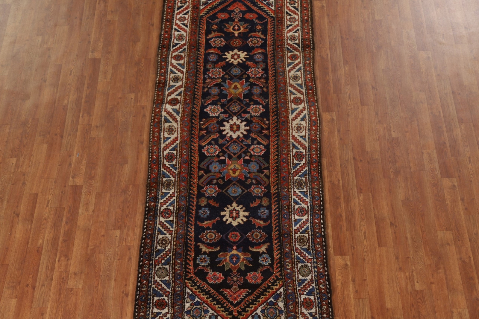 Pre-1900 Vegetable Dye Bakhtiari Runner Antique Rug 3′ 6″ x 10′ 3″ Handmade Rug