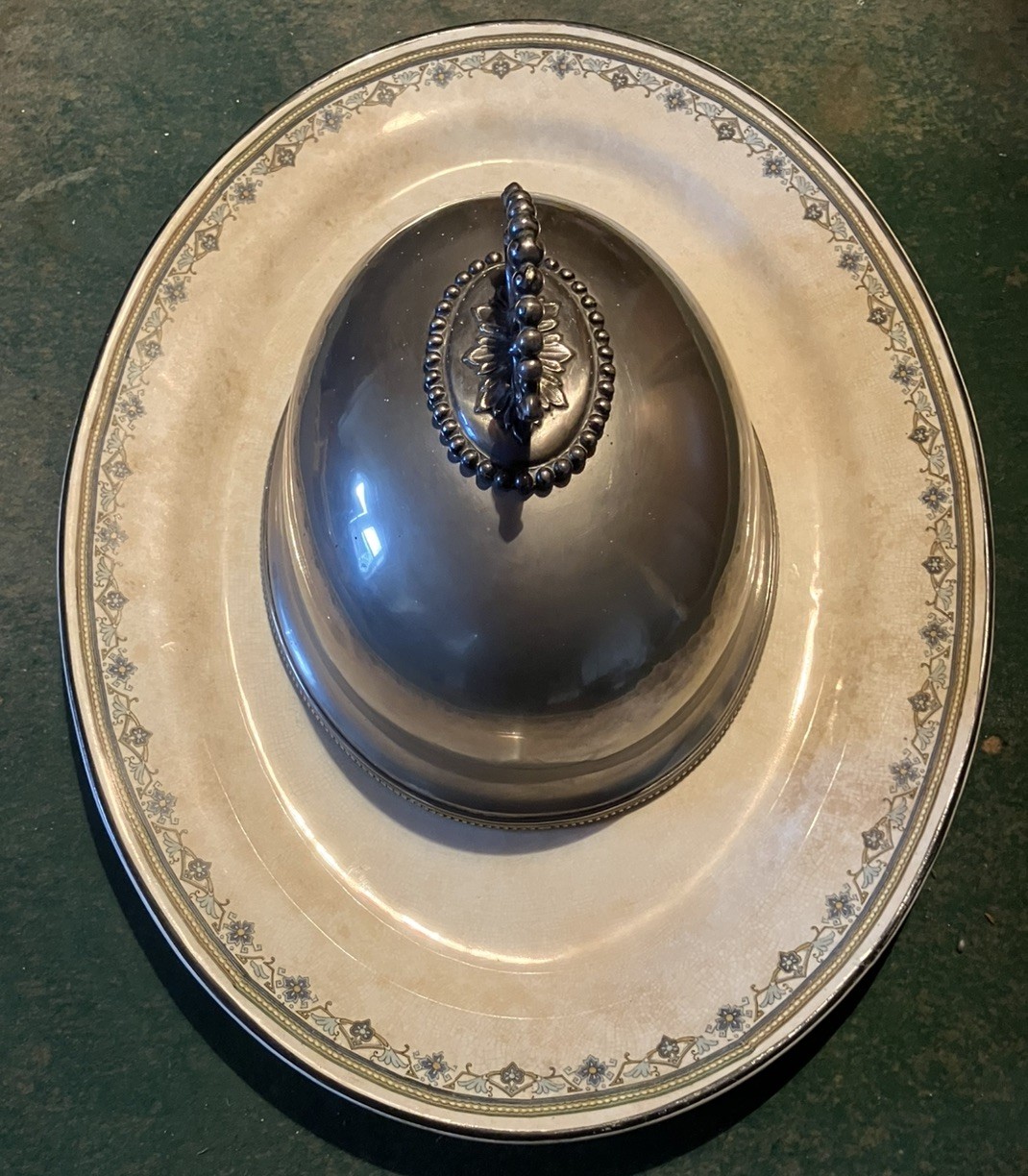 Magnificent, Antique, Silver-plated Meat-Dome By J.B.C. & S., Birmingham