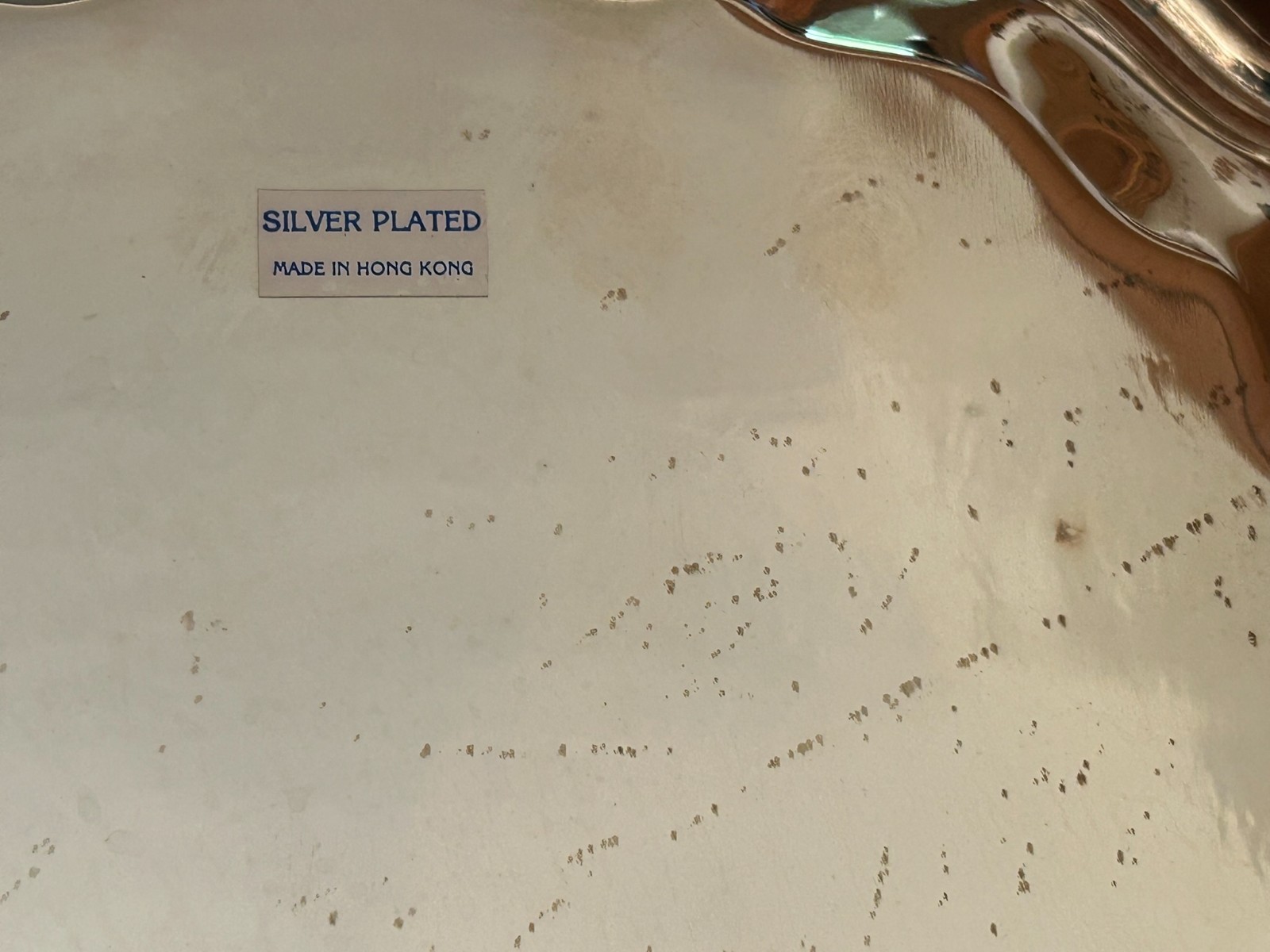 International Silver Chippendale Platter Silver Plated Oval Embossed 14.5 X 11.5