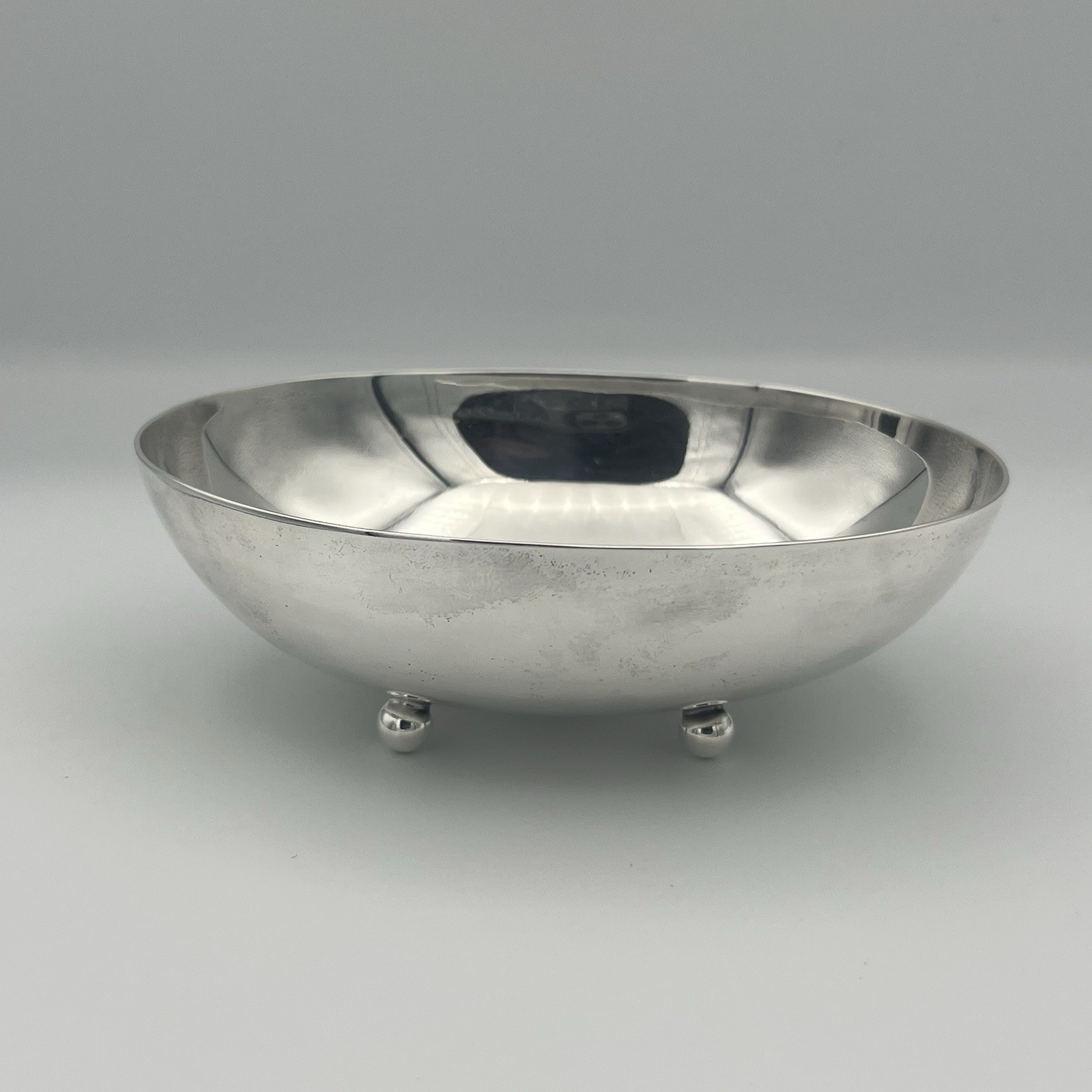 Reed & Barton 143 Silverplate Oval Footed Candy Nut Bowl Bon Bon Dish