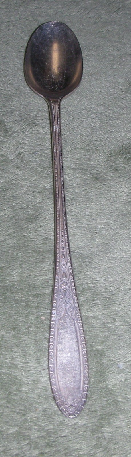 RAMONA aka LAKEWOOD aka BRENTWOOD ~ ICED TEA SPOON ~ 7.6″ ~ c1929