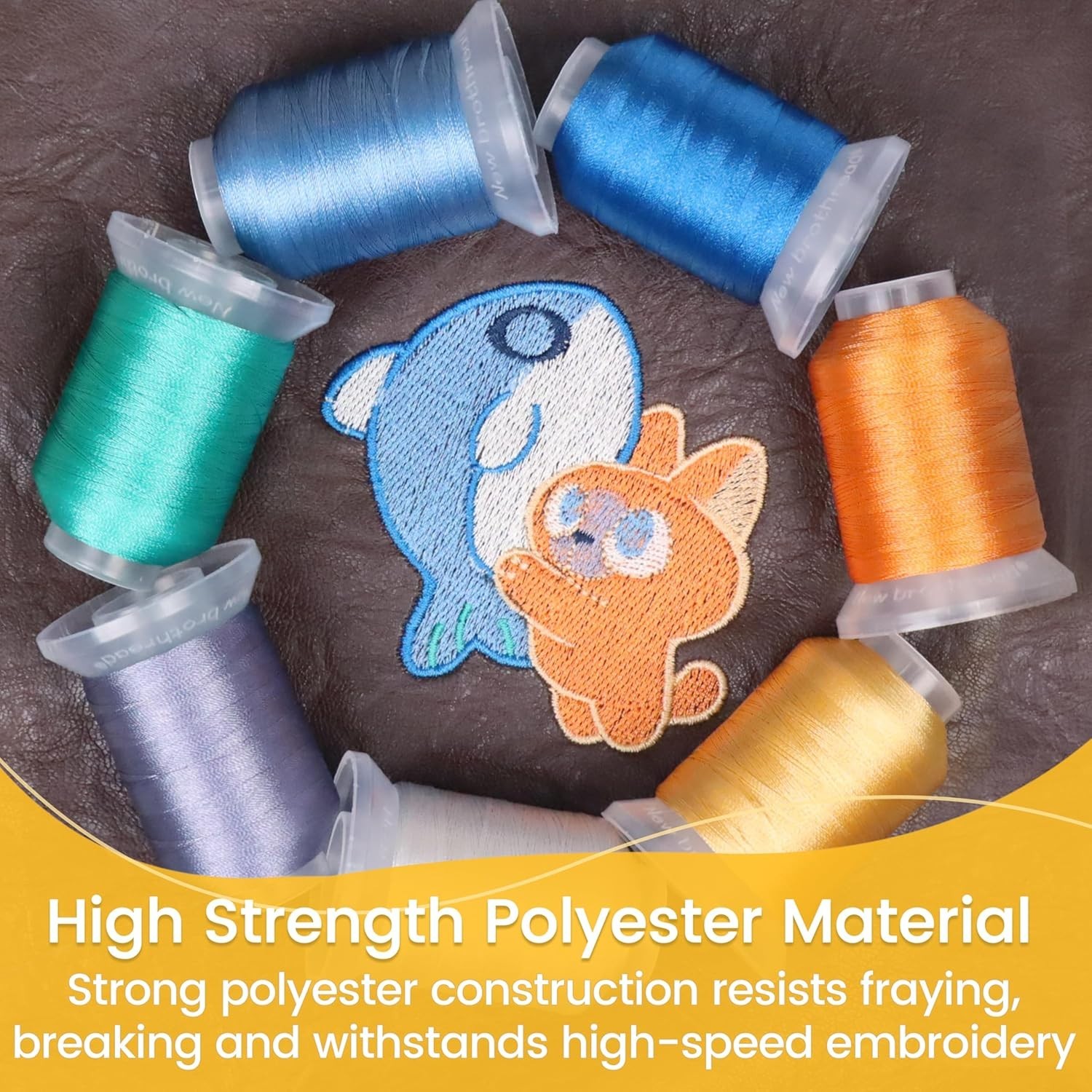 Mega Kit 150 Colors Compatible with Brother & Janome Polyester Embroidery Machin