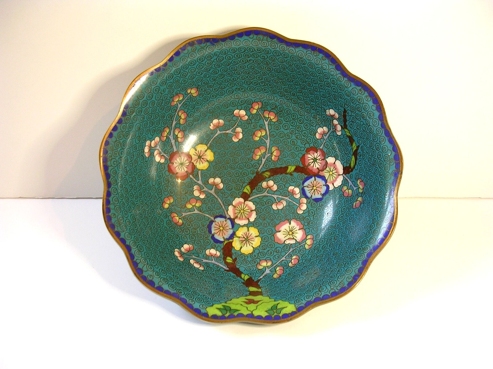 A Large Late 19thC Chinese Cloisonné Bowl in Excellent Condition