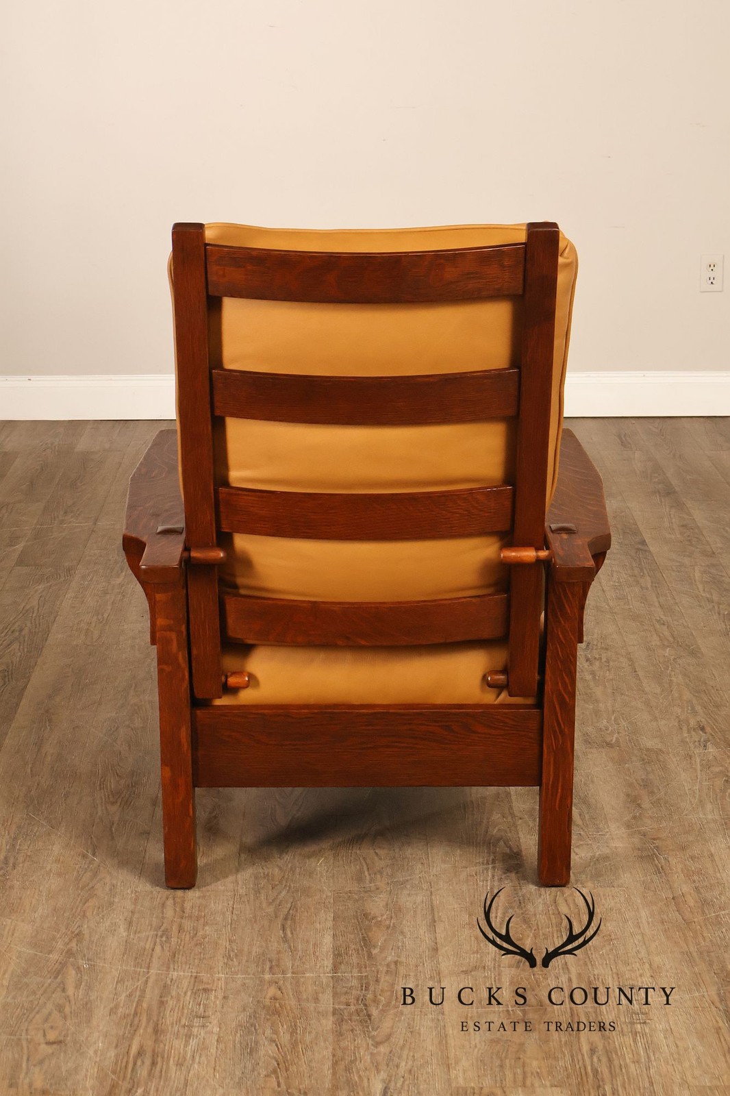 Gustav Stickley Antique Mission Oak Morris Chair Model 346