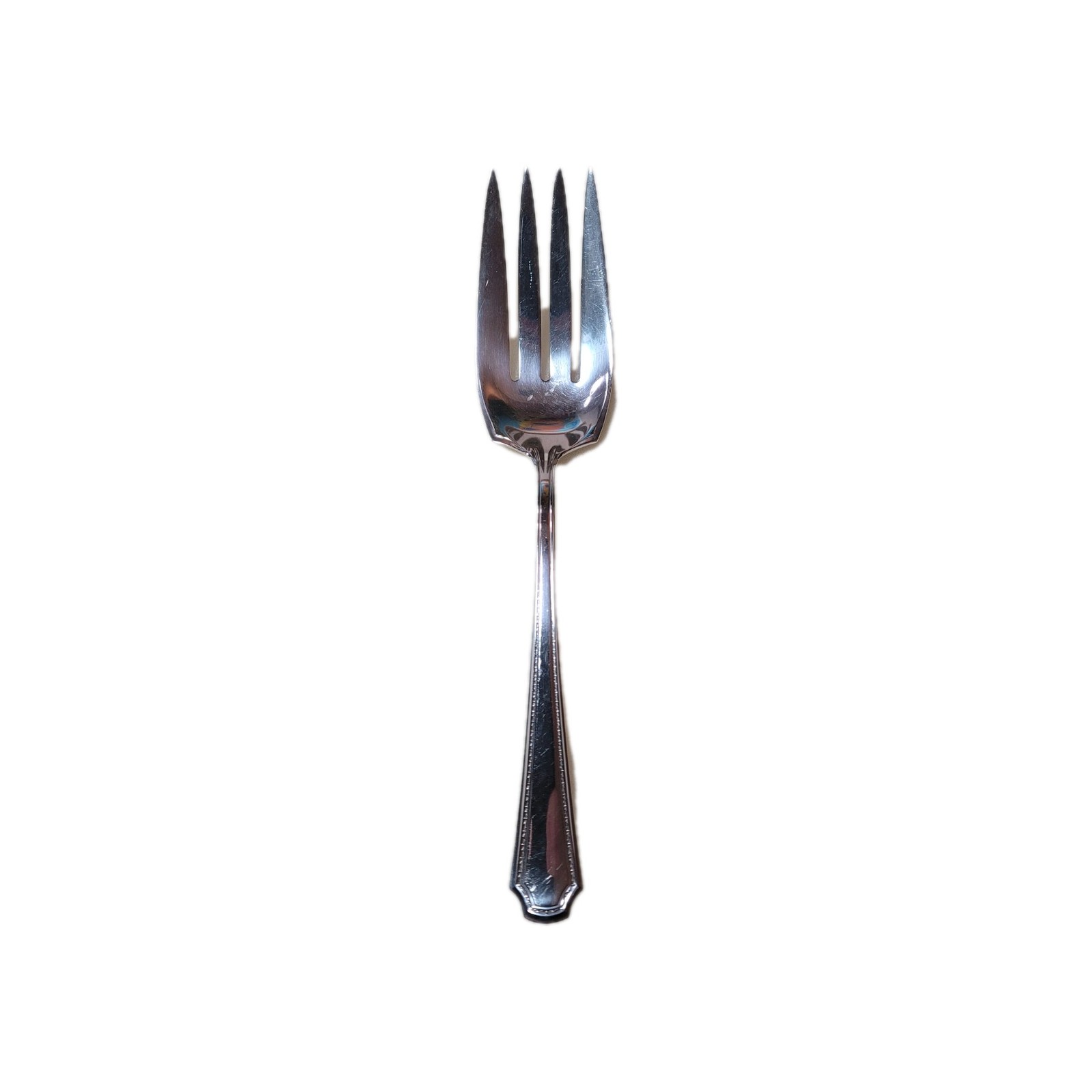 Sterling Silver Lady Constance by Towle Silversmiths Lg 9″ Heavy Cold Meat Fork