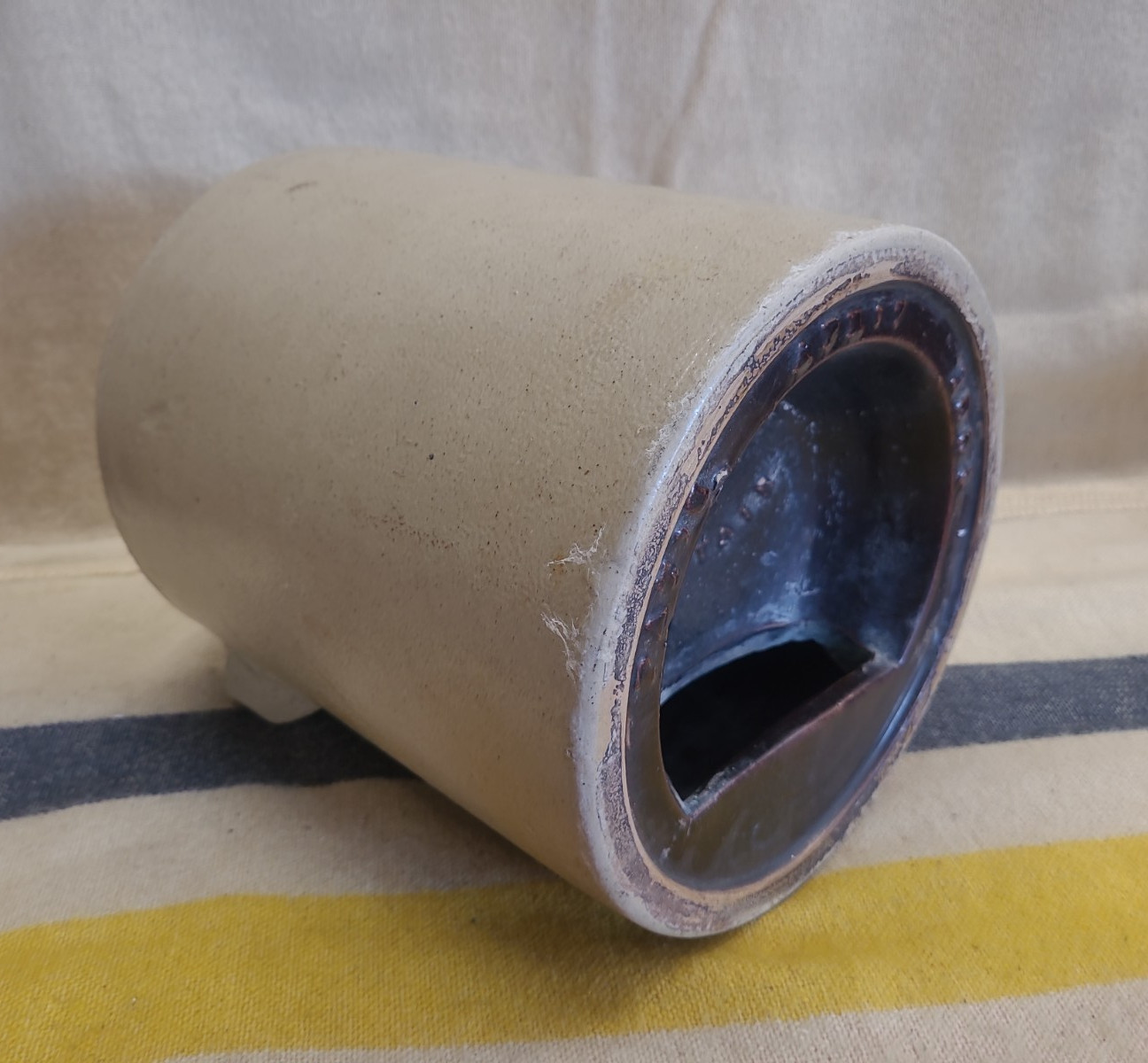 Antique Stoneware Poultry Waterer – Pat’d April 17, 1885 – Poultry Fountain