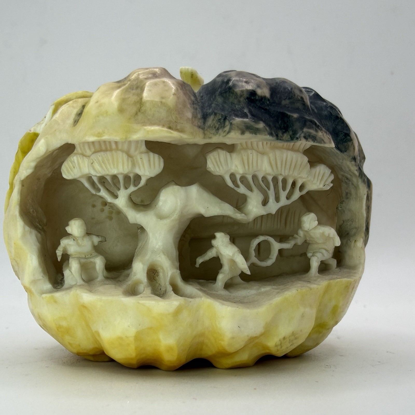 Chinese/Japanese Hand Carved Signed