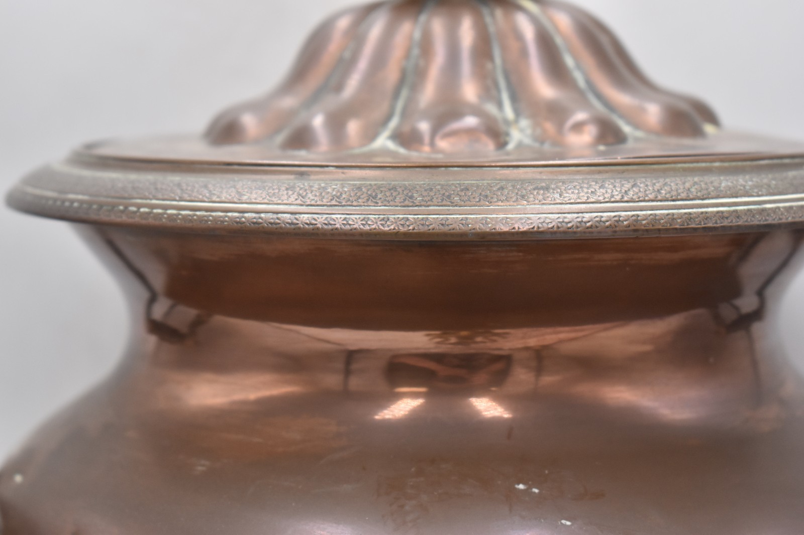 Antique 19th Century Copper & Brass Samovar Tea Urn Large Decorative Metalware