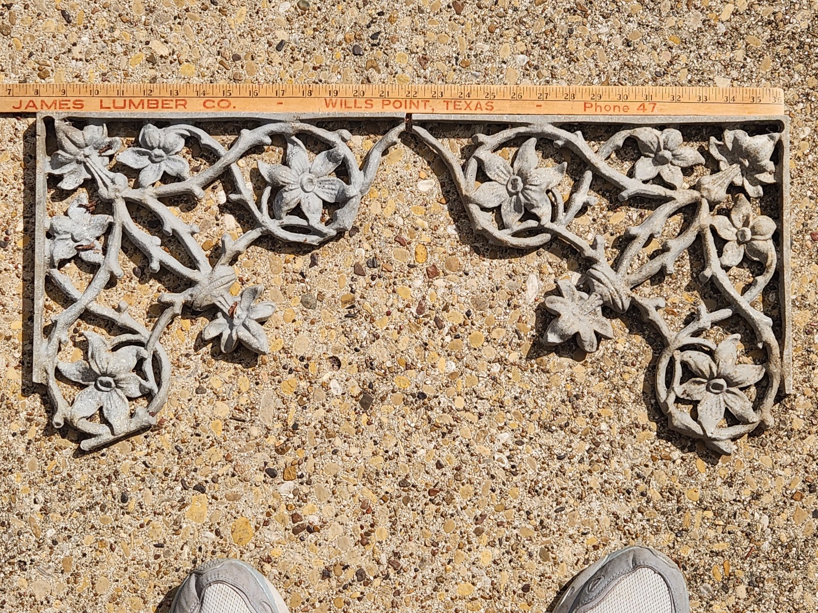 Antique Cast Iron Ornate Brackets Garden Porch etc 17in-13in, 2-Sided, FREE Ship