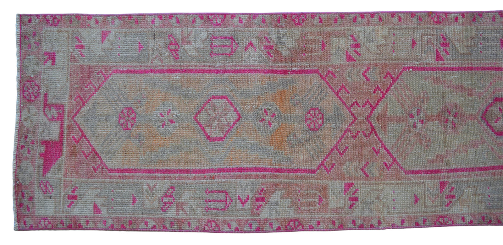 Turkish Runner Rug, HandMade Rug, Tribal Rug PINK Runner Rug 2 x 11 ft Runner