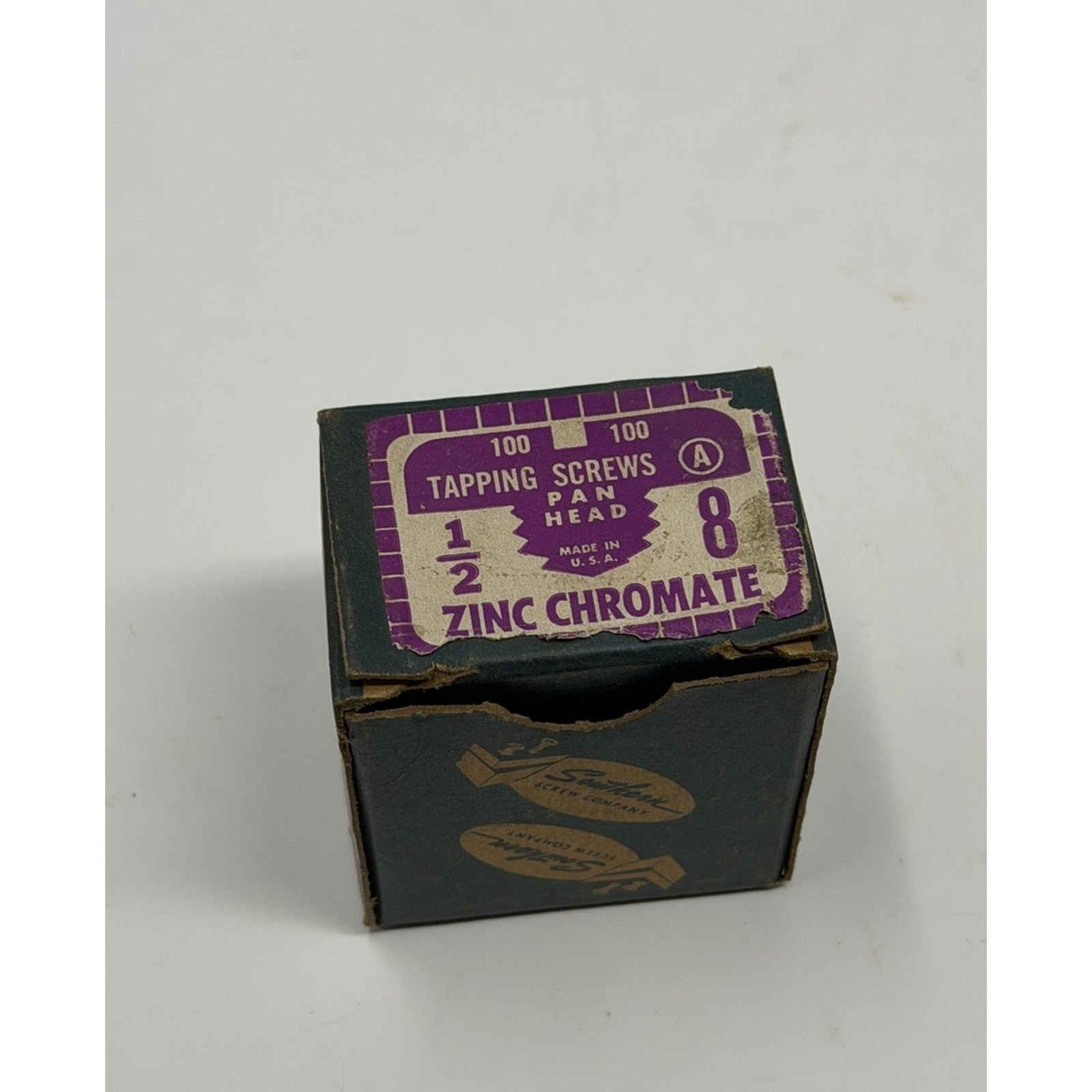Southern Screw Company Pan Head Phillips ZINC Chromate Tapping No. 8 VTG