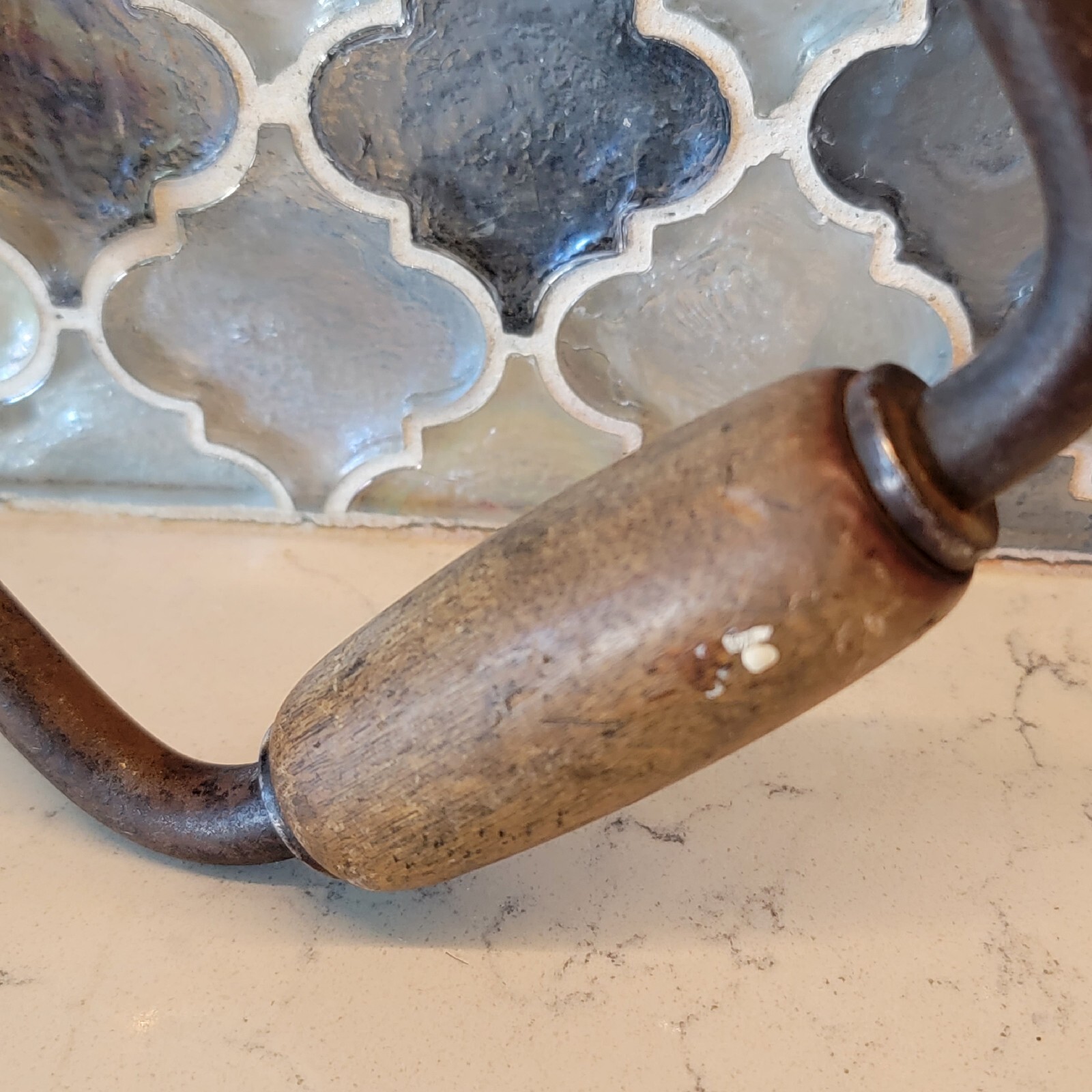Antique 1920s Hand Drill Primitive Kitchen Tools Decorating