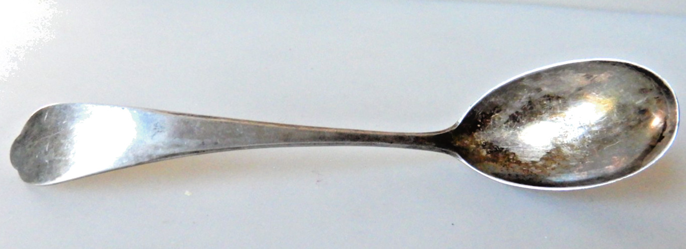 .835 Silver Condiment Jar Spoon Jakob Grimminger, Schwabisch Gmund Germany c1920