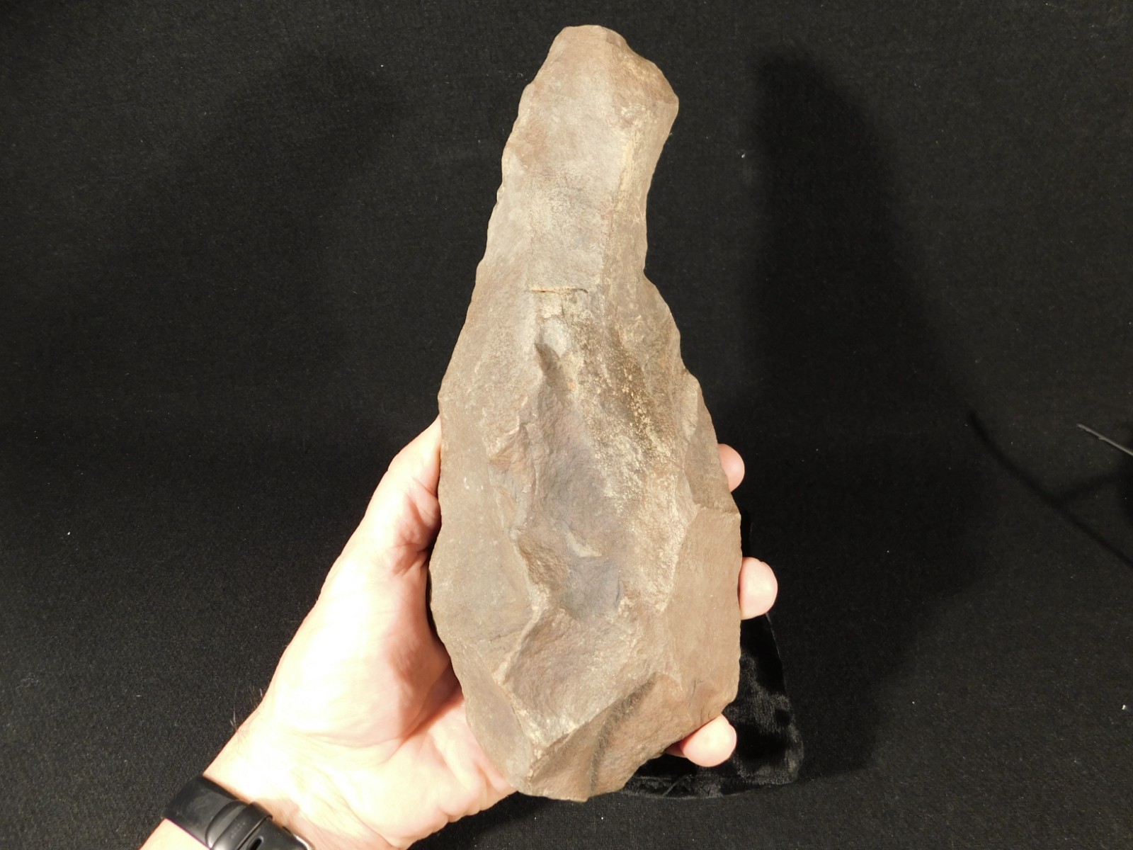 HUGE! One Million Year Old! Early Stone Age ACHEULEAN HandAxe Morocco 1393gr
