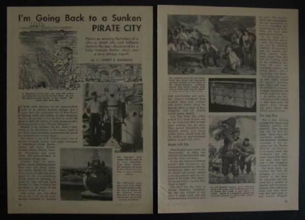 Port Royal Jamaica Treasure Harry E Riesenberg 1944 Pirate City Diving pictorial