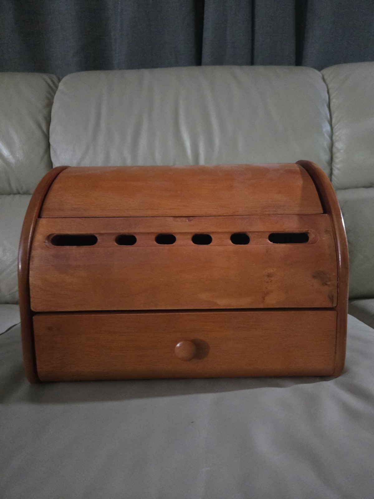 Bauhaus Art Deco Wooden Jewelry Box