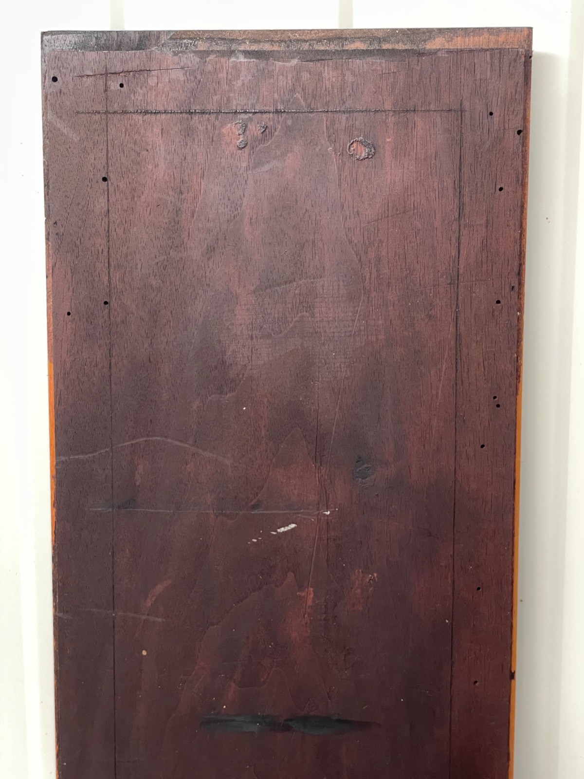 Exceptional Walnut Gothic Revival panel with face 25.19 inch high