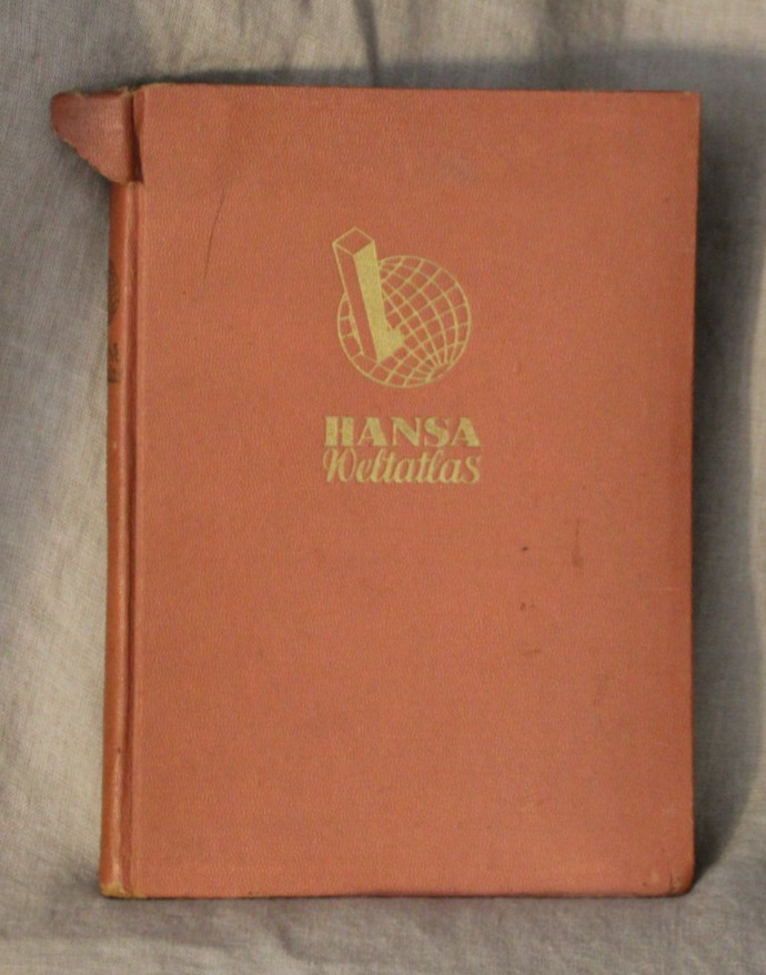 Vintage Hansa Atlas Germany 1949 Ravenstein Hardcover