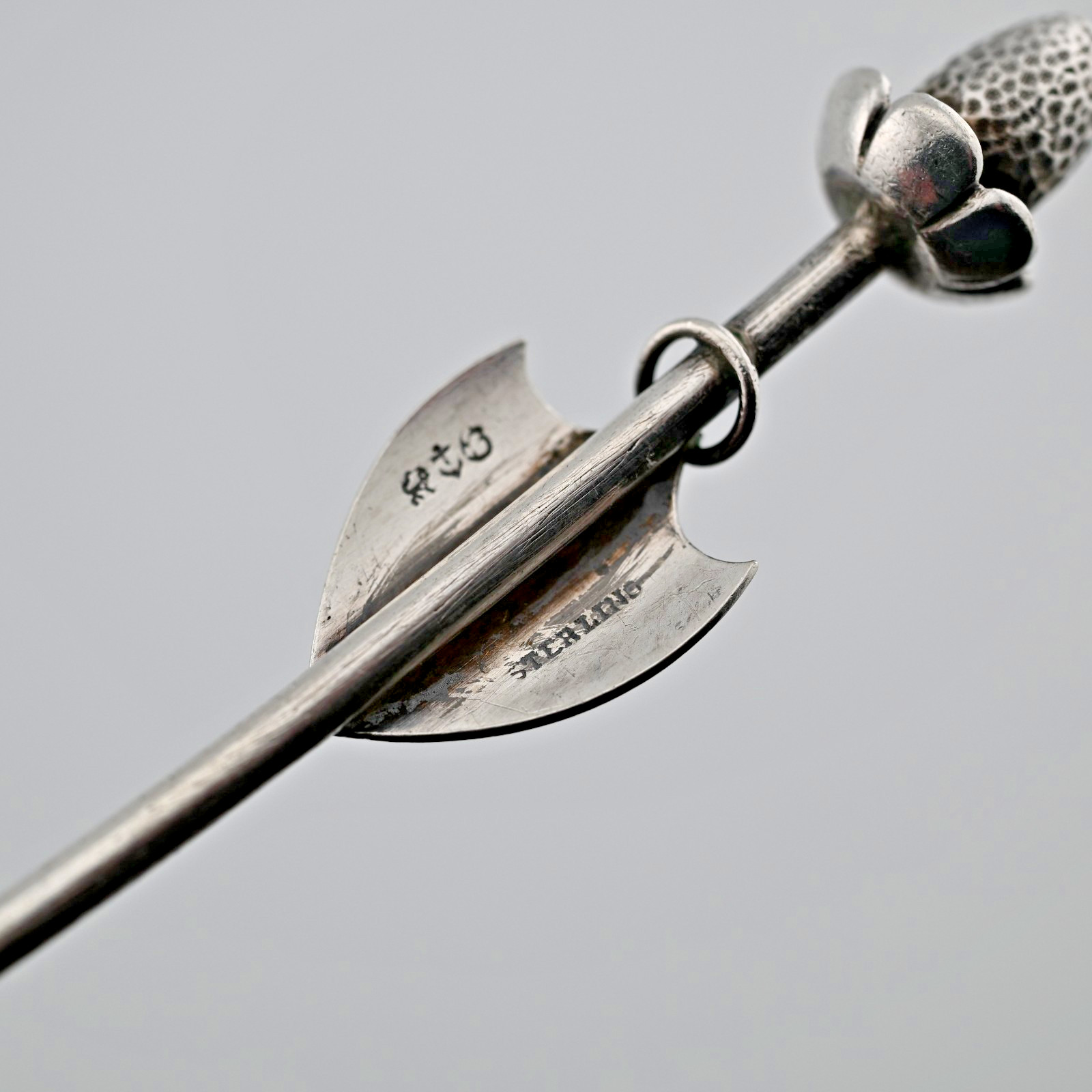 Early Sterling Silver Gorham Serving Ladle c1860s–1870s ornamental ~No Mono