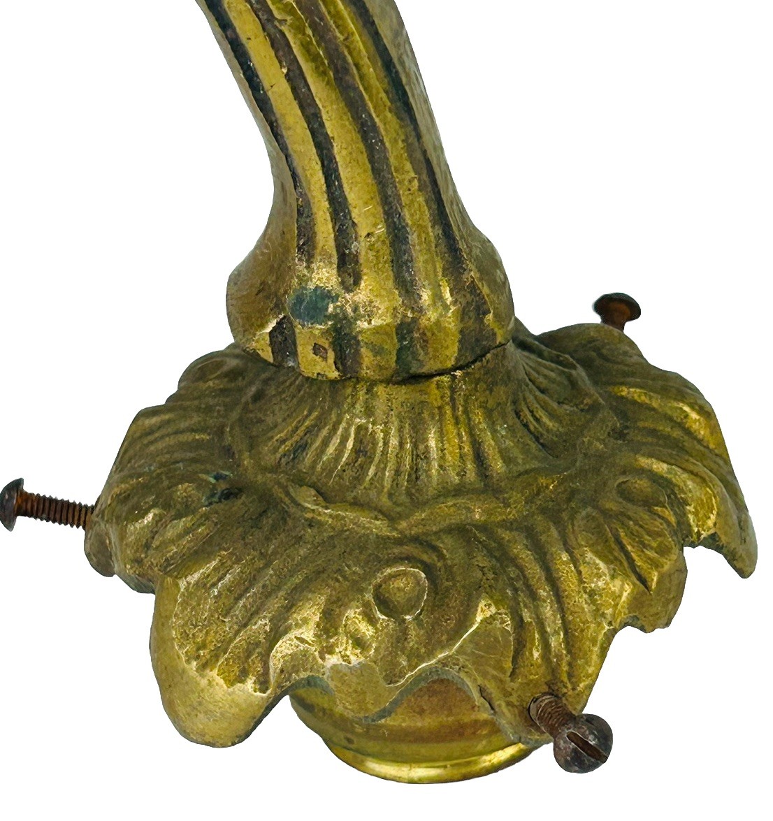 Antique Solid Brass Wall Sconce Lamp Light Swing Arm Vintage salvage