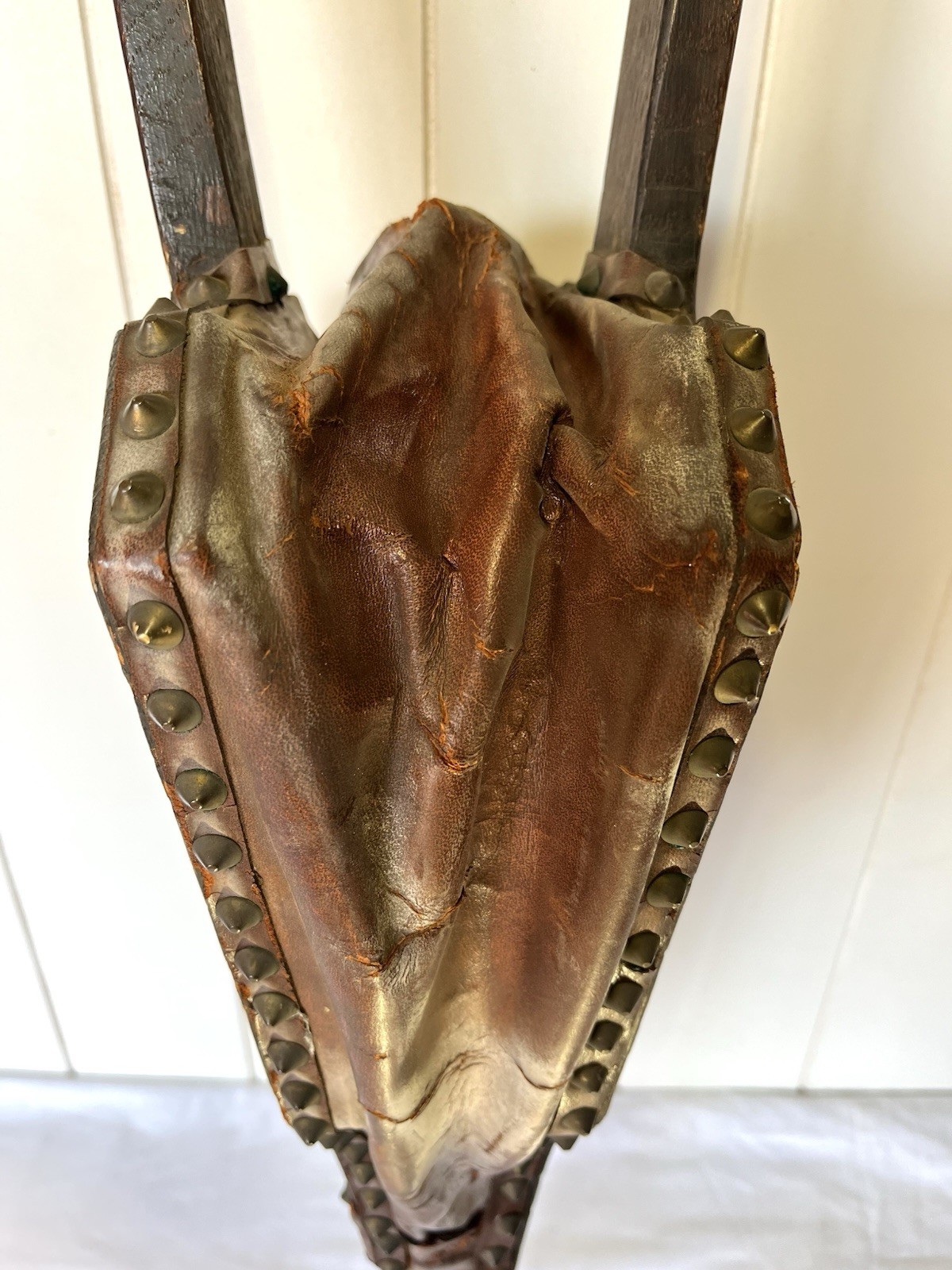 Antique Victorian Fireplace Bellows – Warwick Castle Motif, Circa 1800’s