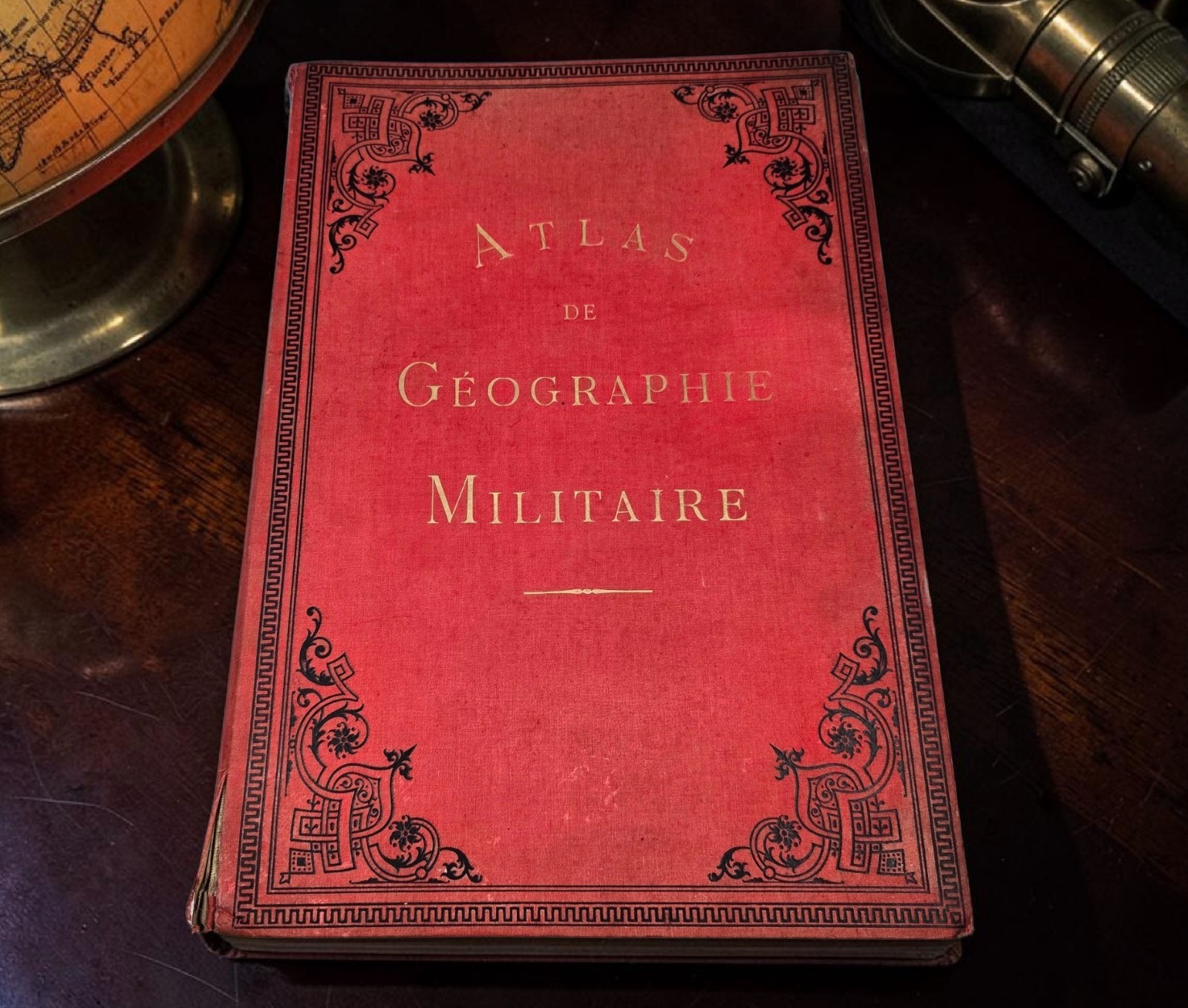 1886 French Atlas de Geographie Militaire for Saint-Cyr Military School 42 Maps