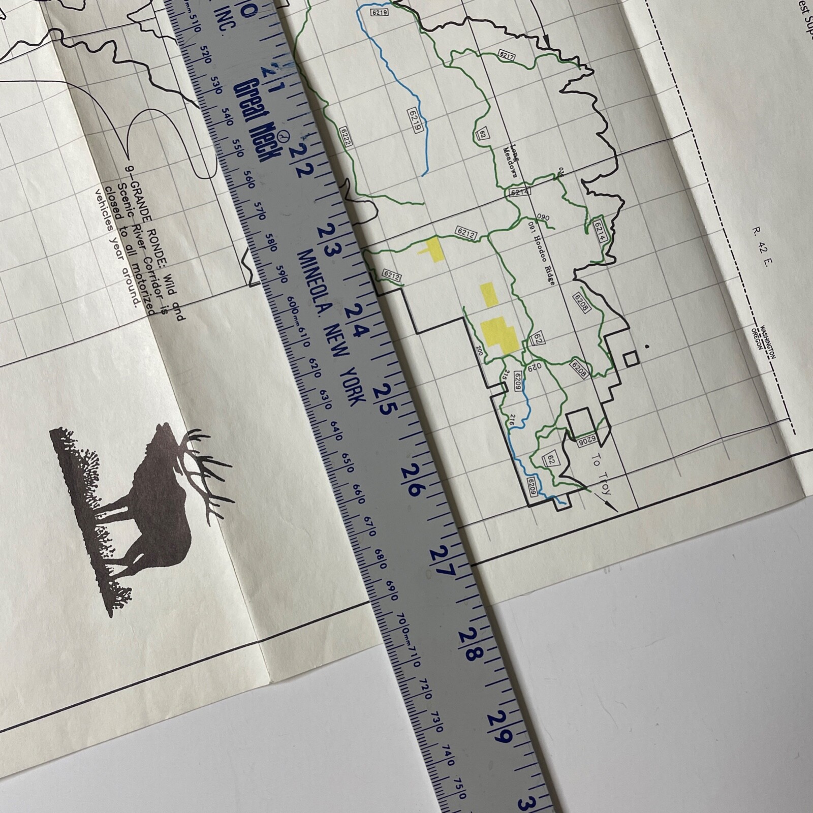 Walla Walla Ranger District Map Washington 1993 Access and Travel Mgt Plan