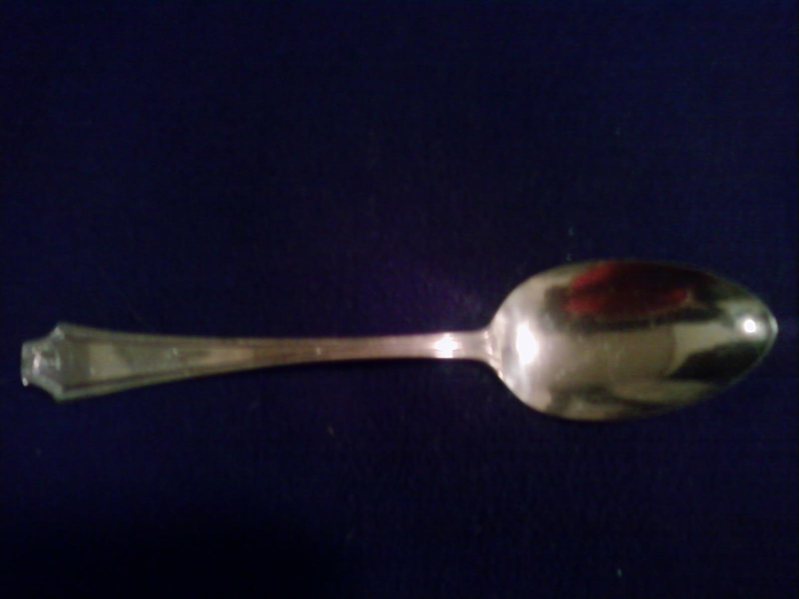 Antique Penco Silver Plate Serving Spoon With Beaded Edge