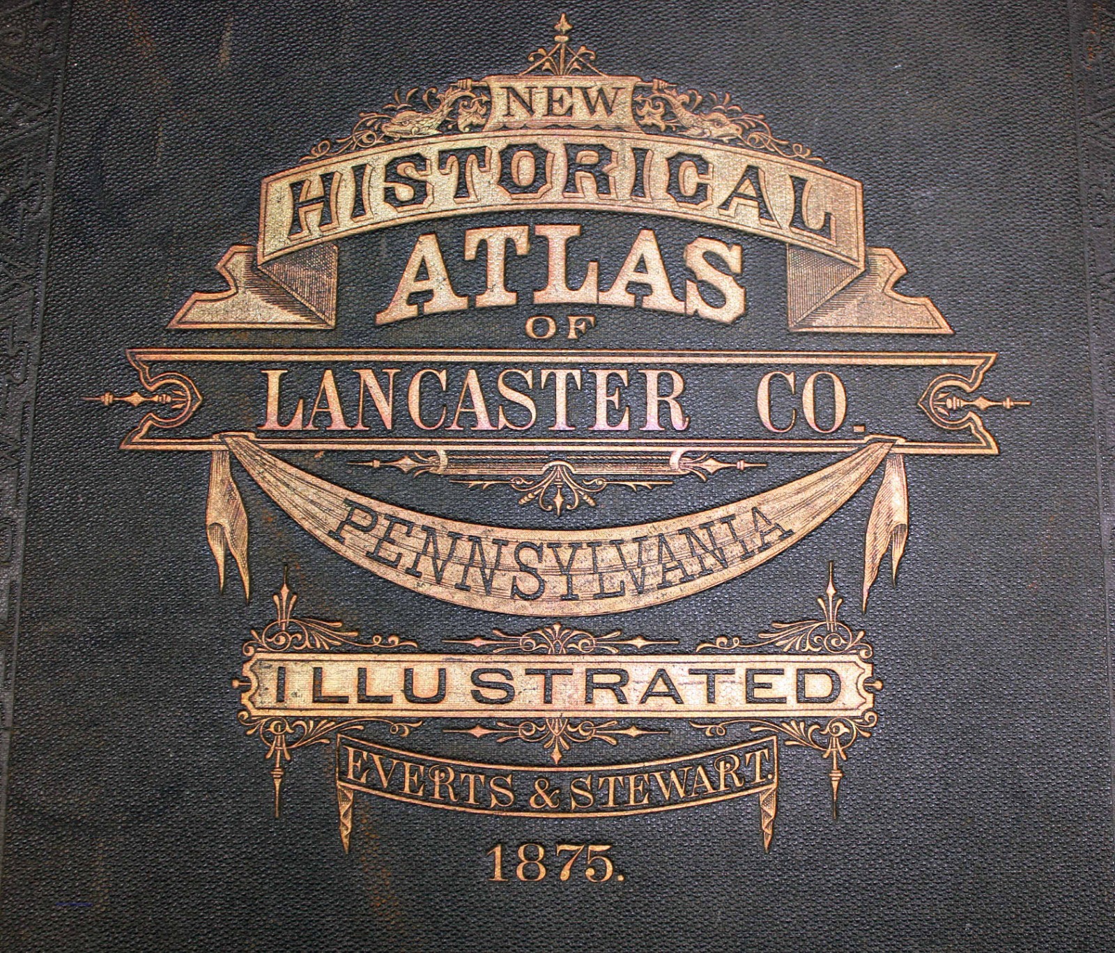 1875 Plat Map Mount Joy Township Lancaster County Pennsylvania Genealogy