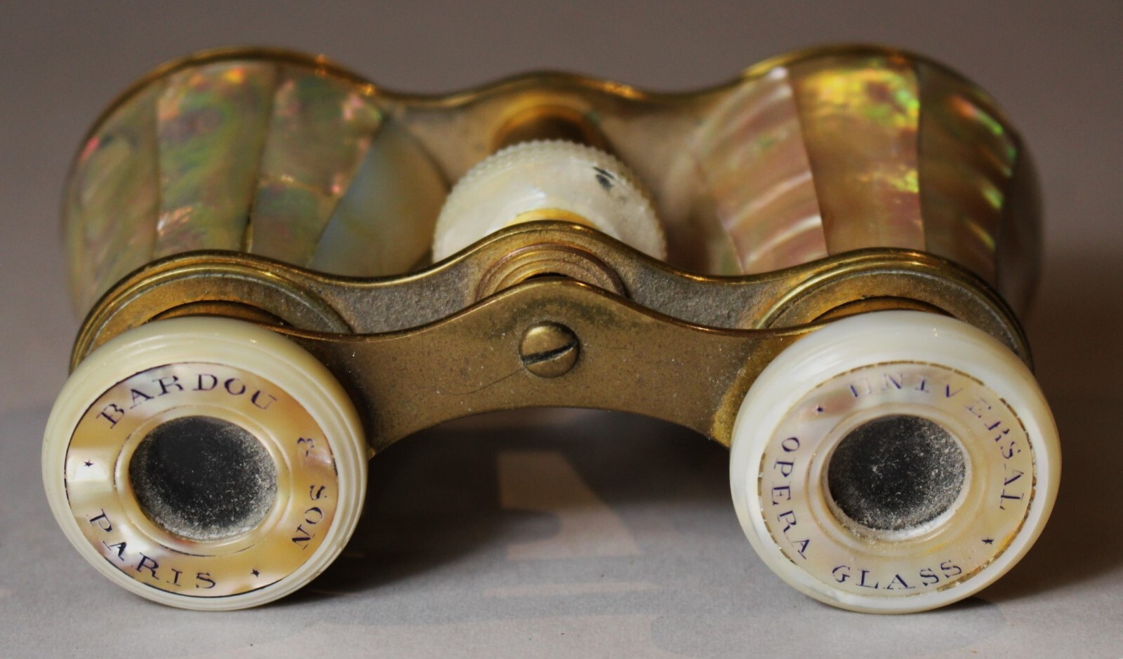Antique Fine French Mother of Pearl Opera Glasses by BARDOU of Paris c. 1910