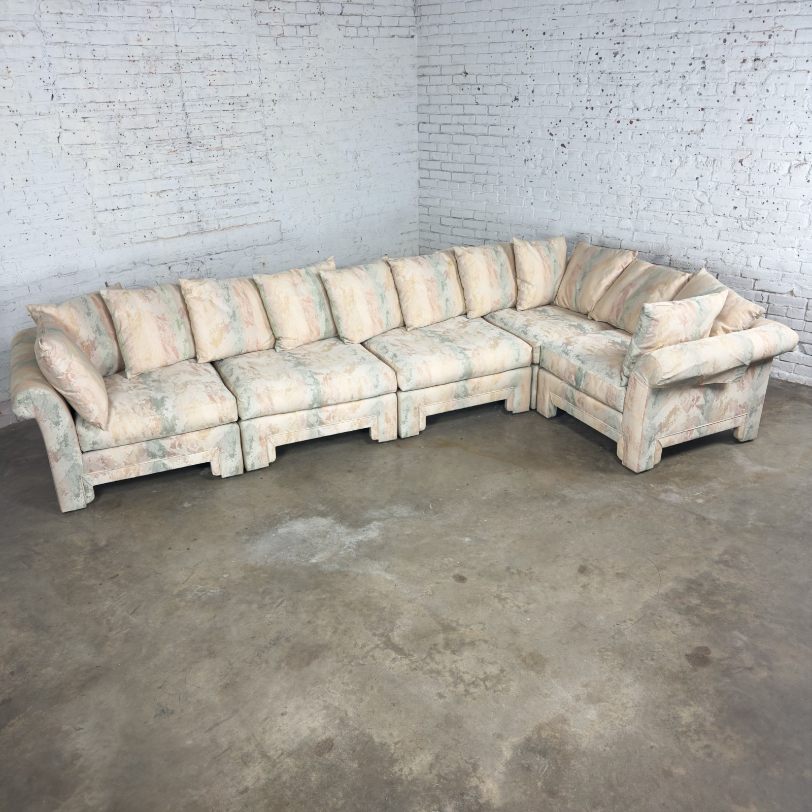 Modern 5 Piece Modular Sectional Sofa Contemporary Classics Line by Drexel