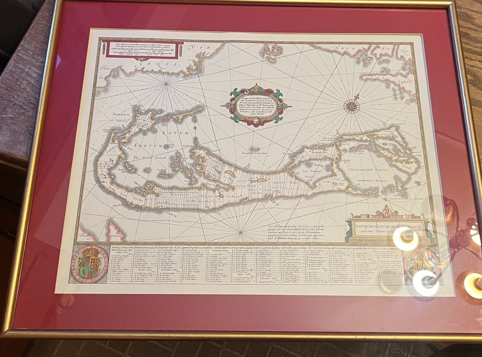 Mappa Aestivarum Insularum Alias Barmudas: Map of Bermuda (Florida Virginia)
