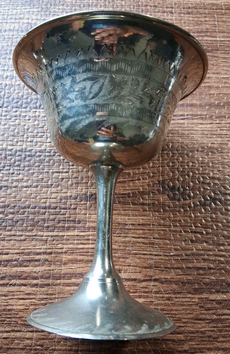 Vintage Etched Silver-plated Mix Lot Of 5