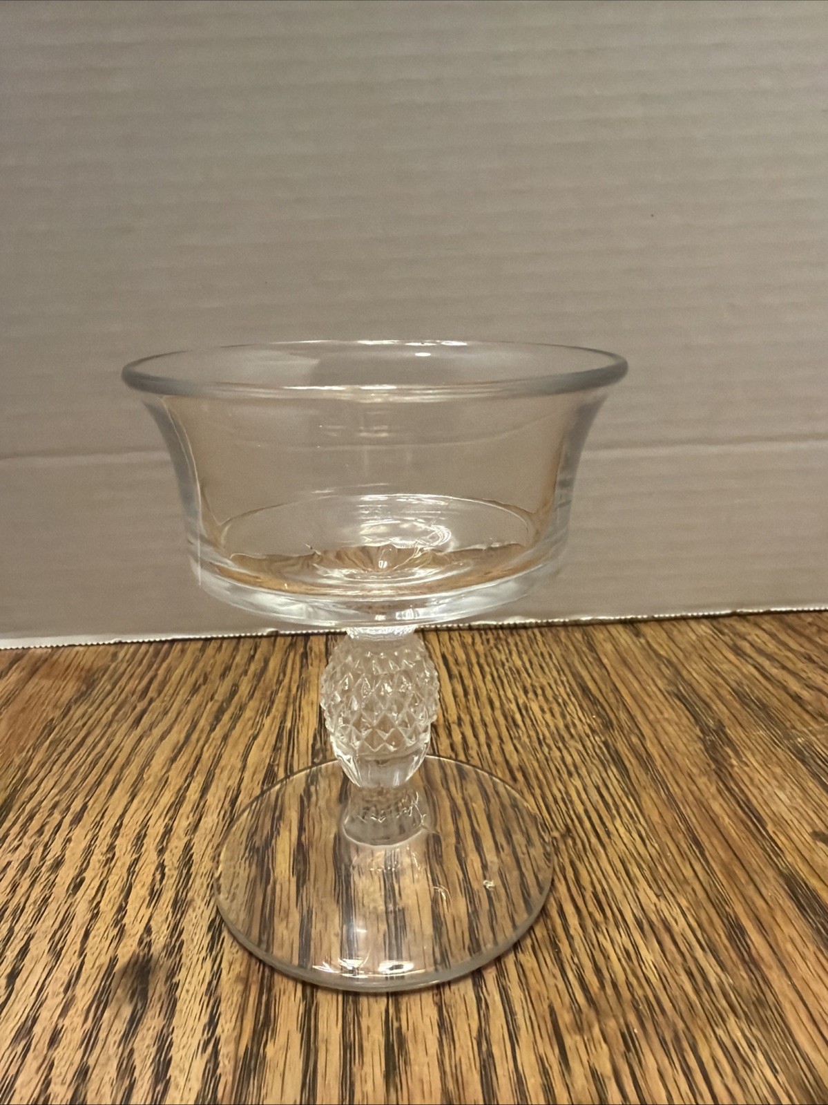 Beautiful VTG HEISEY PLANTATION PINEAPPLE STEM SHERBERT GLASS 4.5”