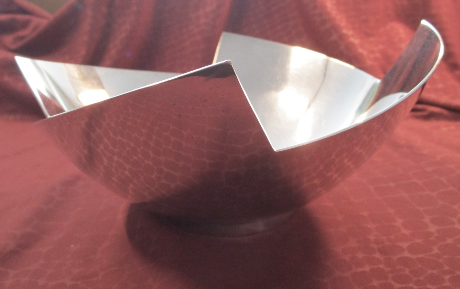 Silverplate Post Modern Bowl Elsa Rady for SWID POWELL Sleek Bold Fabulous Look!