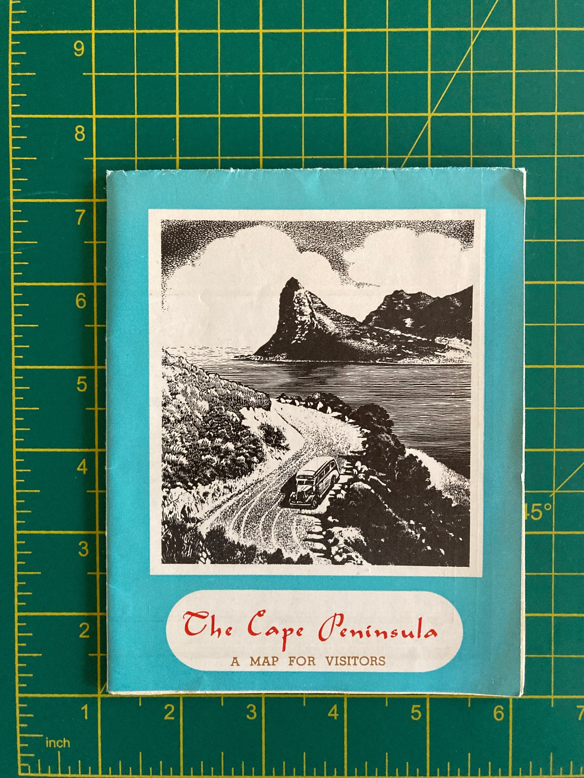 Vintage The Cape Peninsula tourist map South Africa