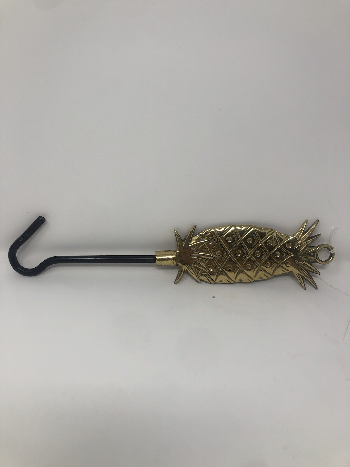 Hollywood Regency Brass Pineapple Fireplace Damper Pull