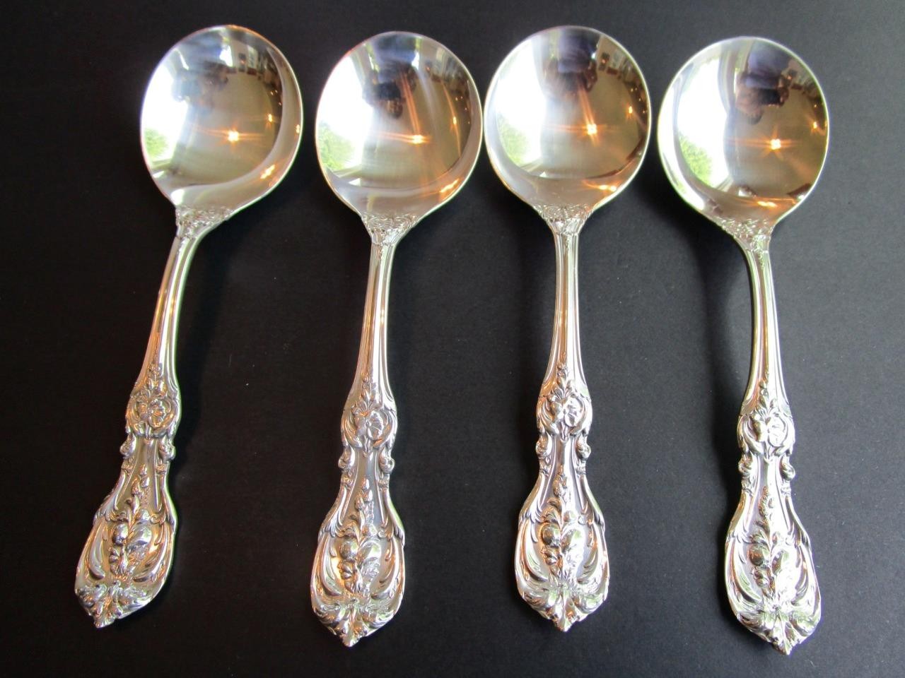 1 (ONE) REED BARTON FRANCIS I STERLING FLATWARE CREAM SOUP SPOON-5 7/8″MINT*NM**
