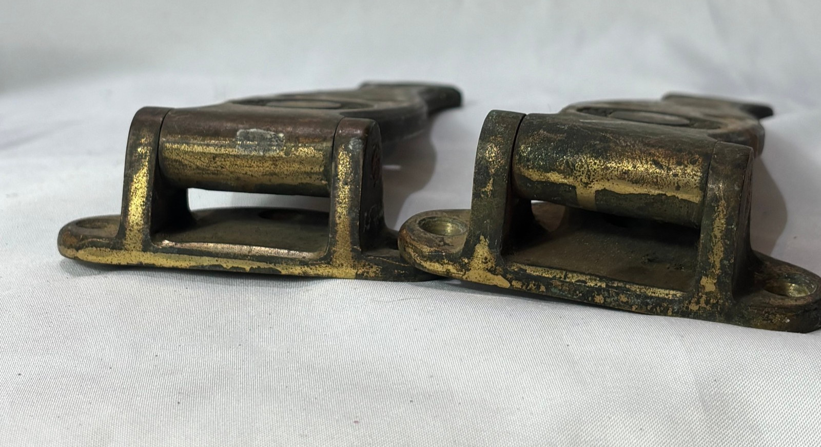 Antique Ottenheimer Baltimore Hinges Heavy Duty Brass For Ice Box Door 140-8-16