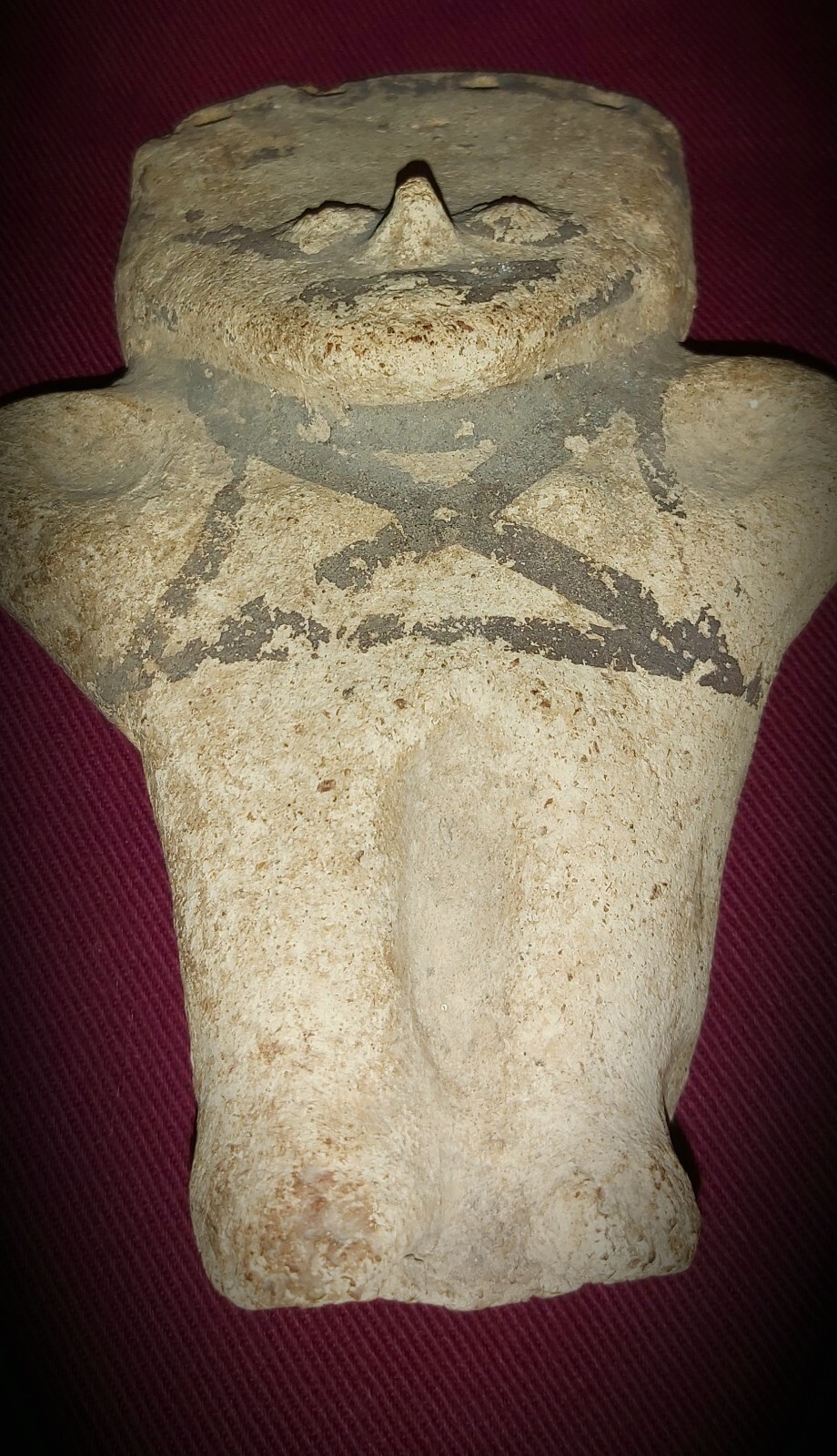 Pre-Columbian, 2 Chancay, Clay Figures ( c.1000 – 1400)