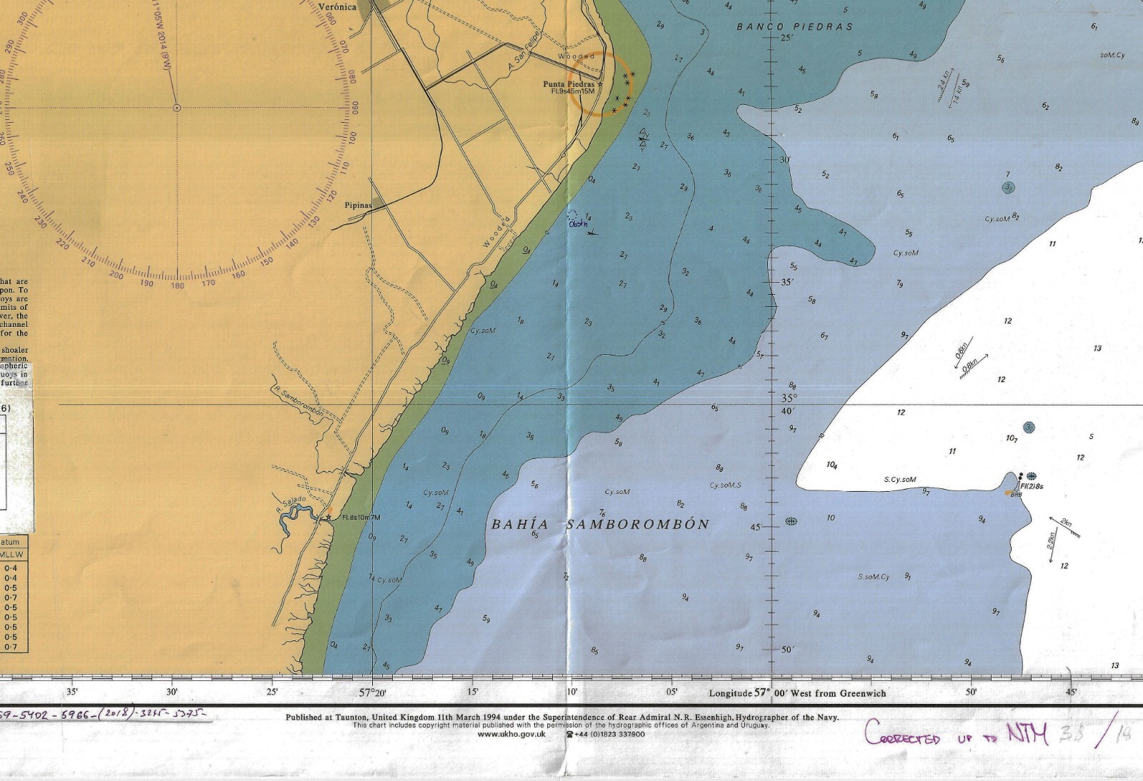 Admiralty 1749 Argentina Uruguay Rio De Plata Montevideo Buenos Aires Chart Map