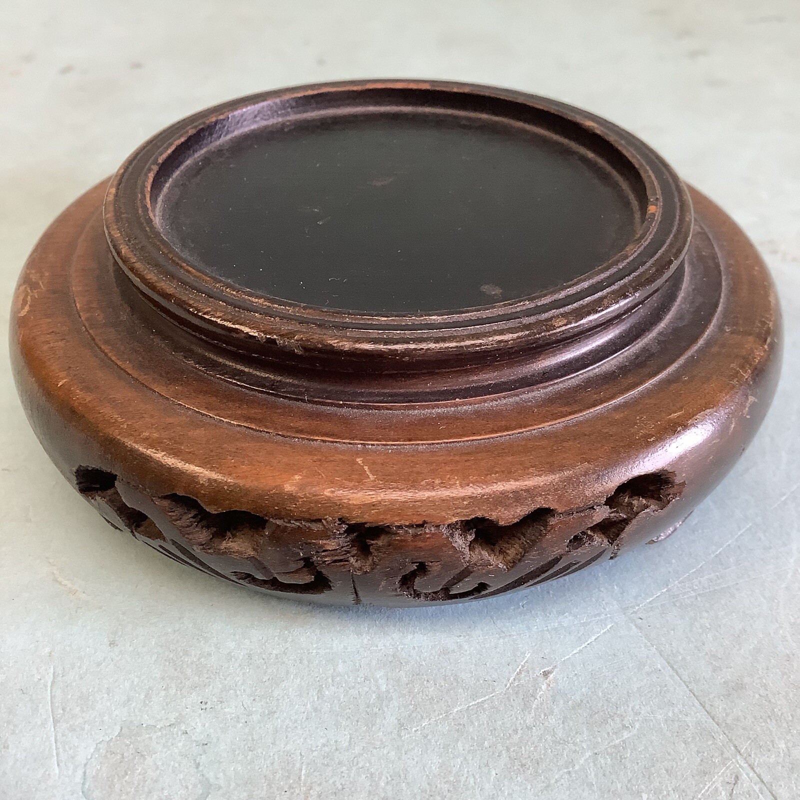 Japanese Vase Stand 2 1/8” Inside Diameter 3 3/4” Outside Diameter