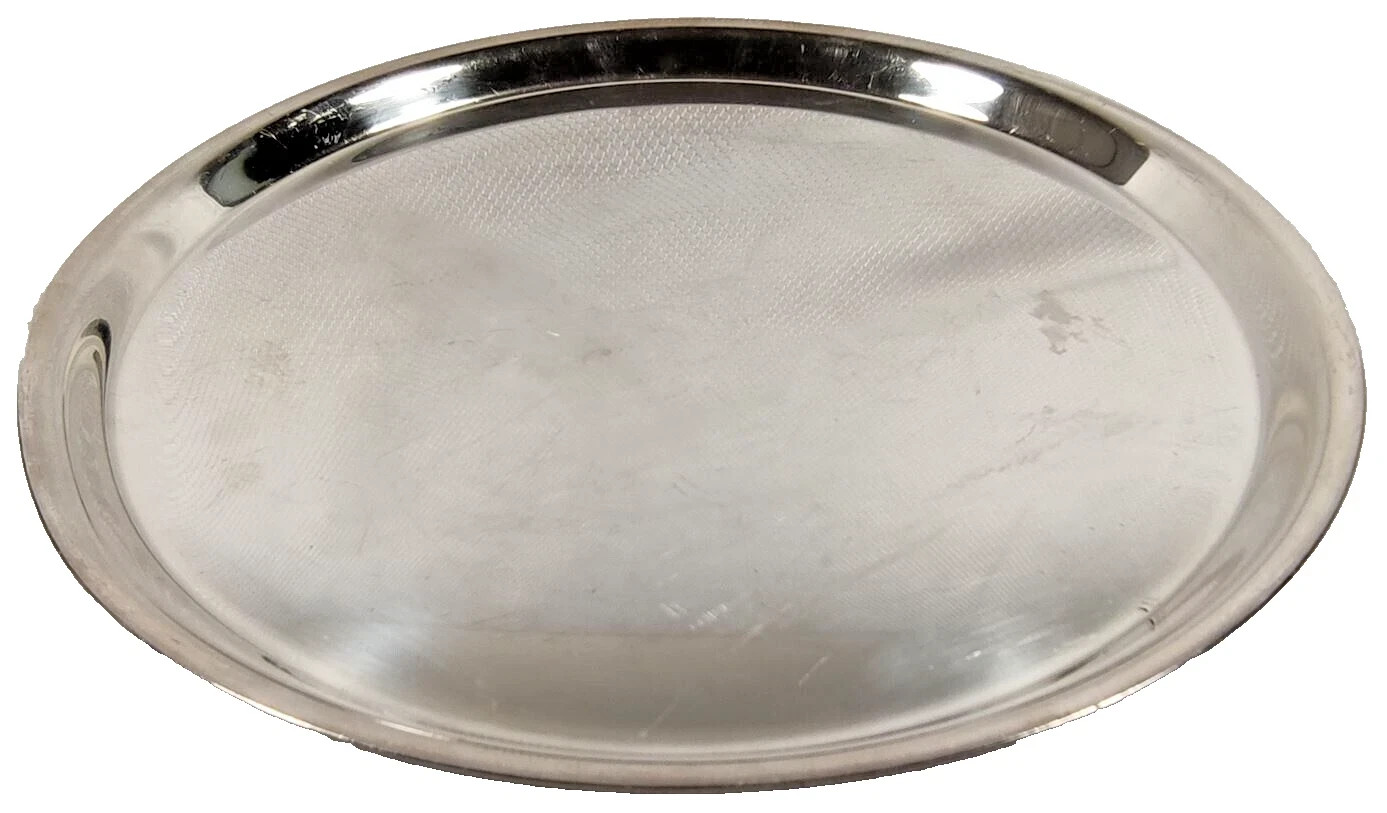 Vintage International Silver Plate IS Wilcox 211 Round Plain Tray Salver Platter