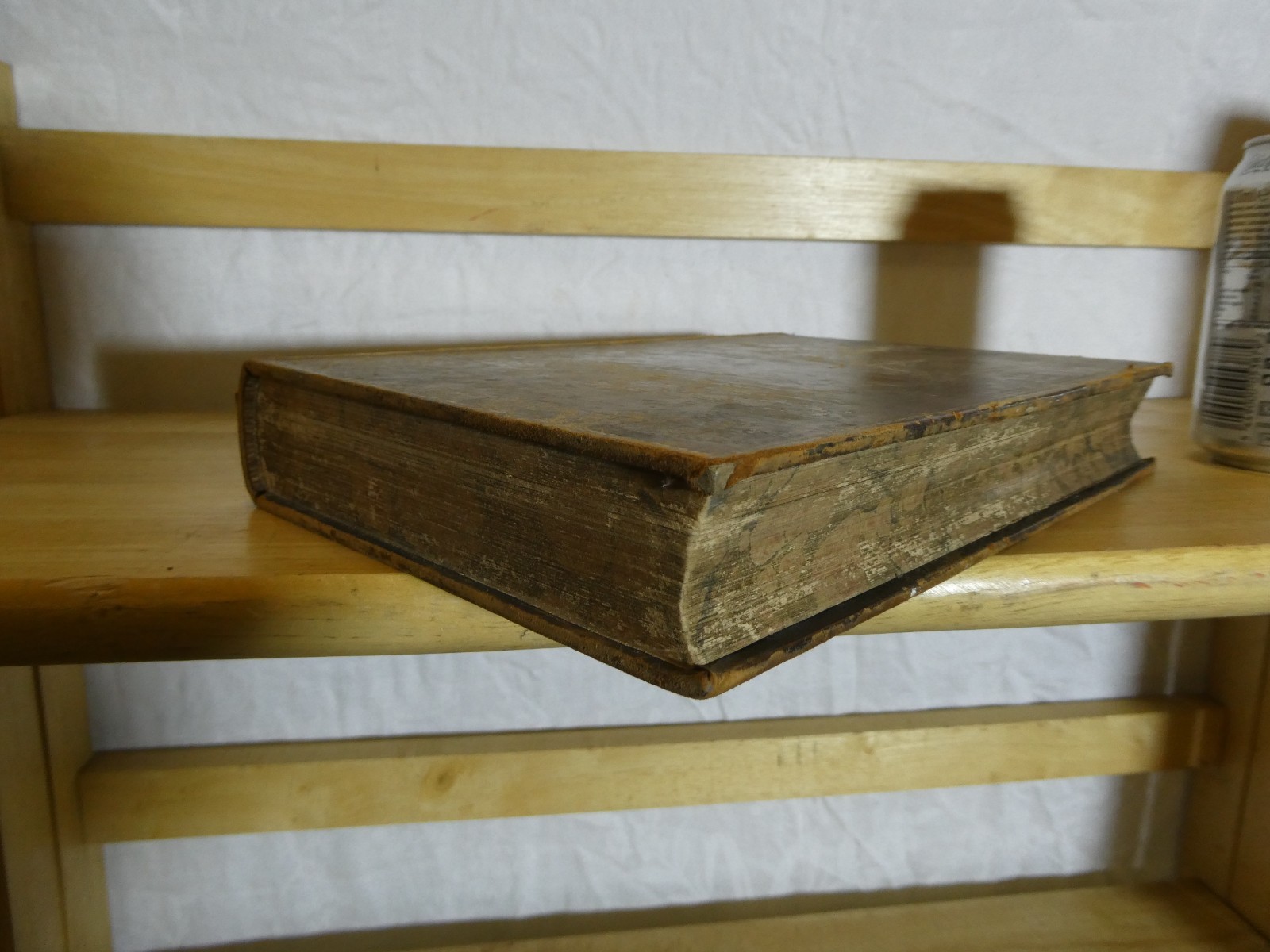 1850 PILGRIMS PROGRESS John Bunyan Leather Bound Book SHELF FILLER